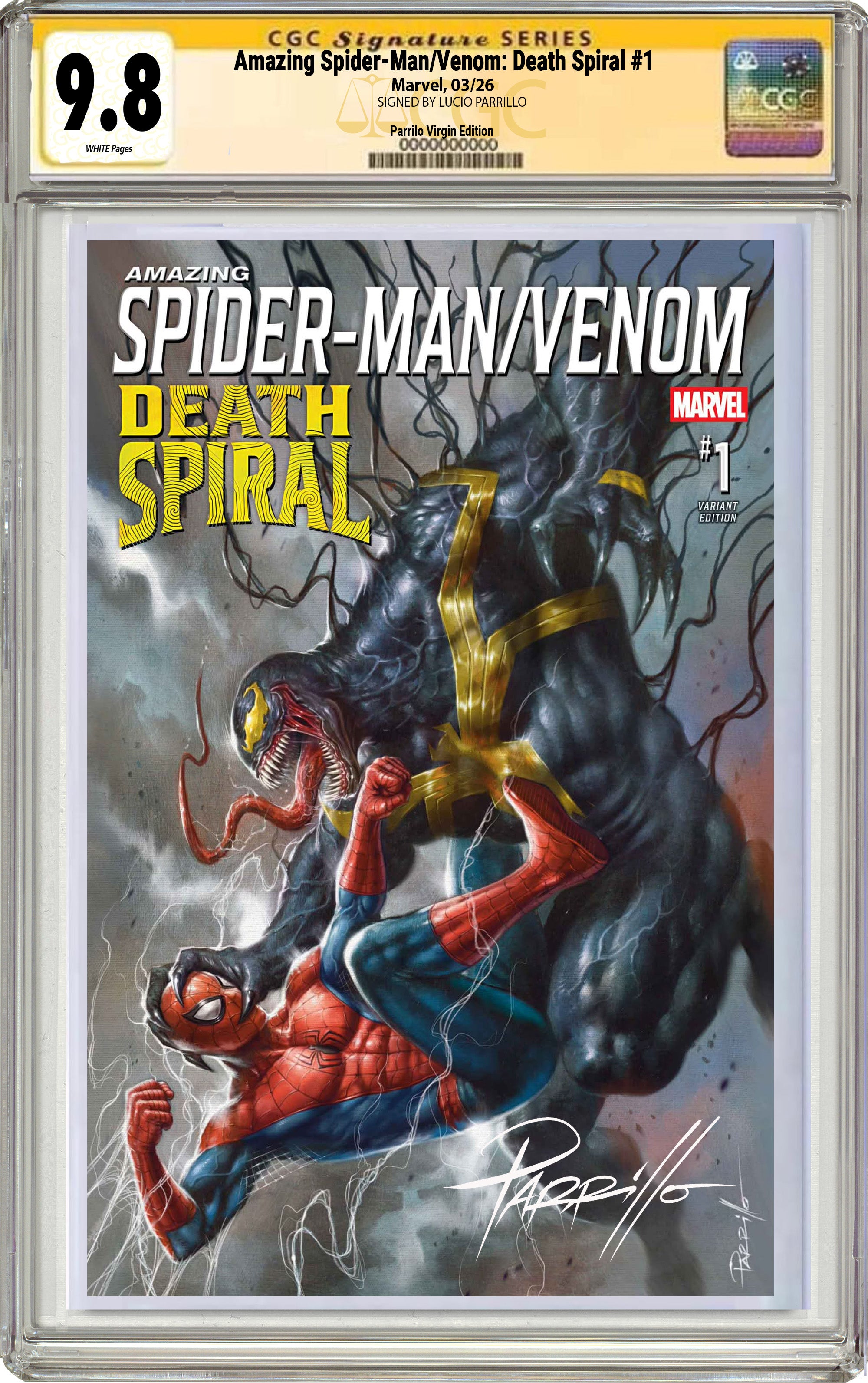 AMAZING SPIDER-MAN VENOM DEATH SPIRAL #1 LUCIO PARRILLO EXCLUSIVE VARIANT COVERS