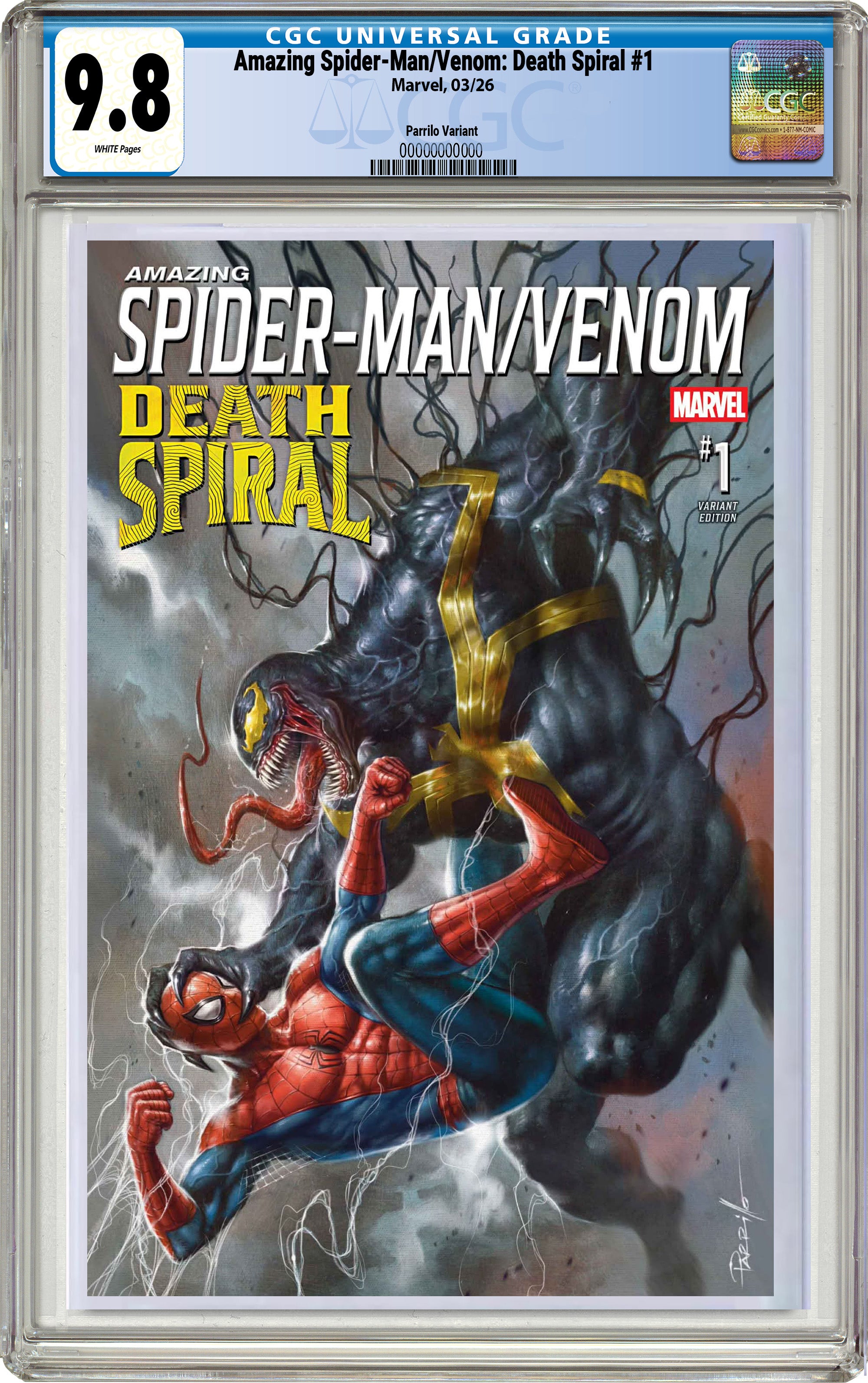 AMAZING SPIDER-MAN VENOM DEATH SPIRAL #1 LUCIO PARRILLO EXCLUSIVE VARIANT COVERS