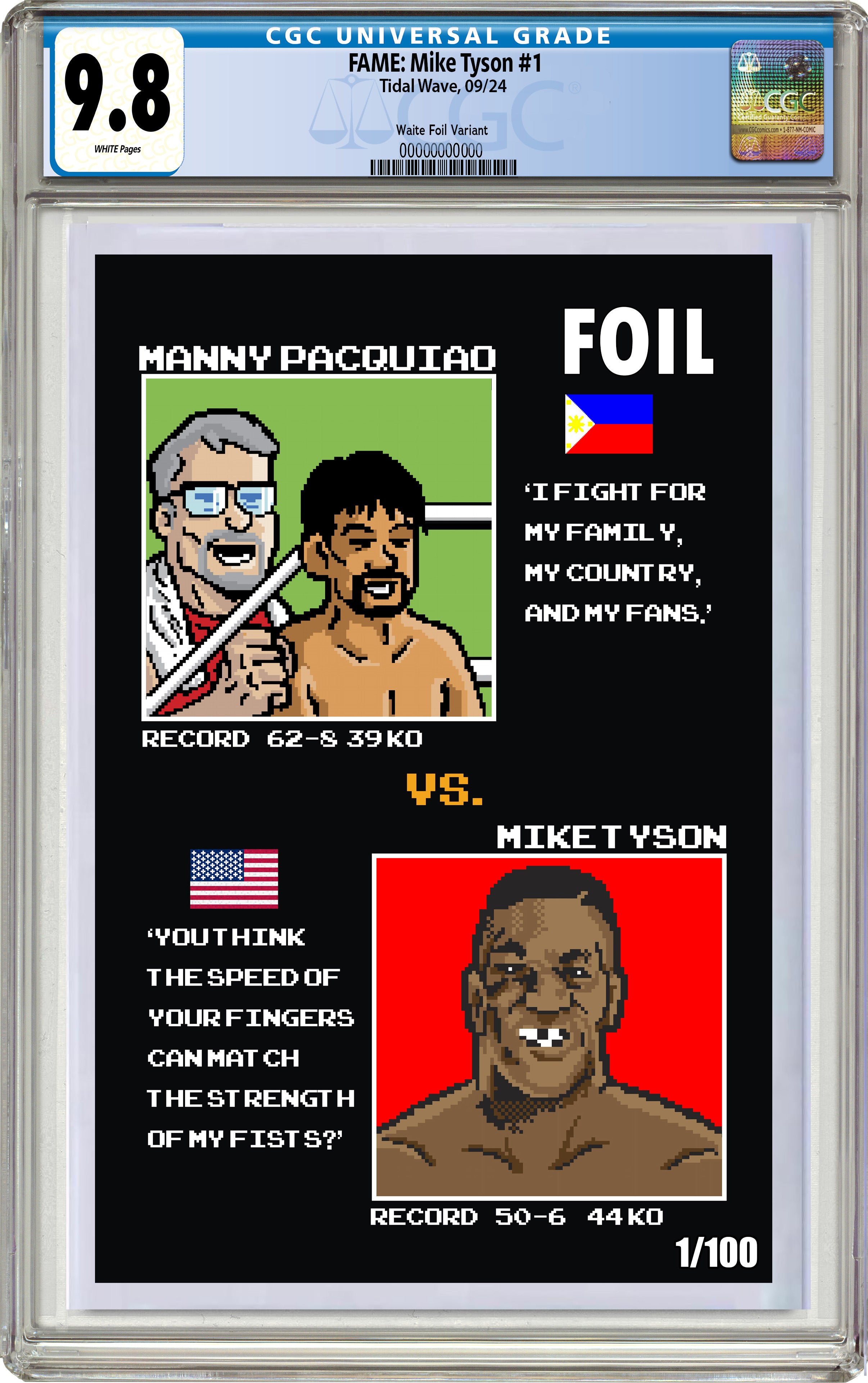 MIKE TYSON #1 MANNY "PACMAN" PACQUIAO VS IRON MIKE TYSON DREAM MATCH ROUND 2 BY MATTHEW WAITE