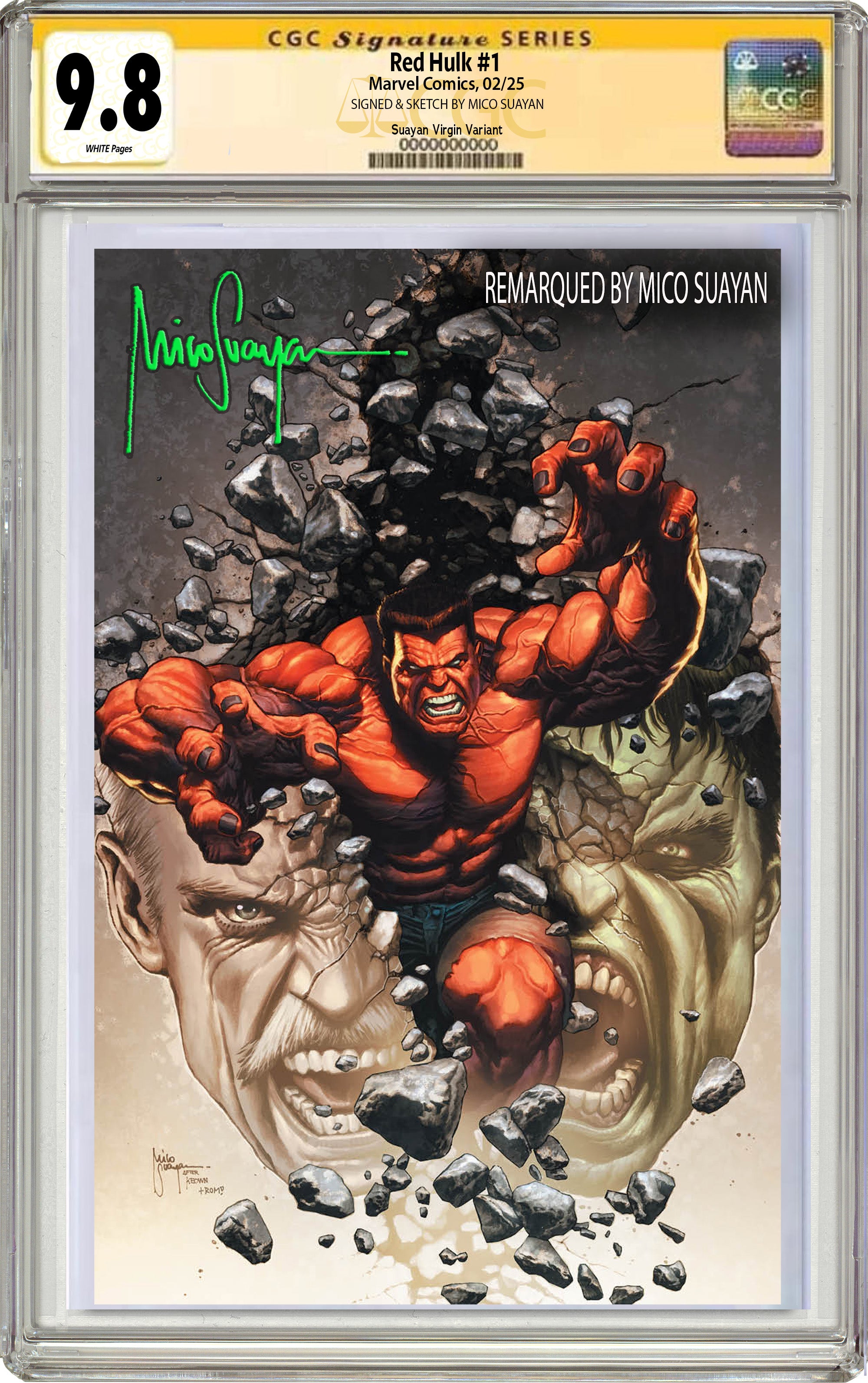 RED HULK #1 MICO SUAYAN SPLIT PERSONALITY EXCLUSIVE VARIANT OPTIONS 02-26-25