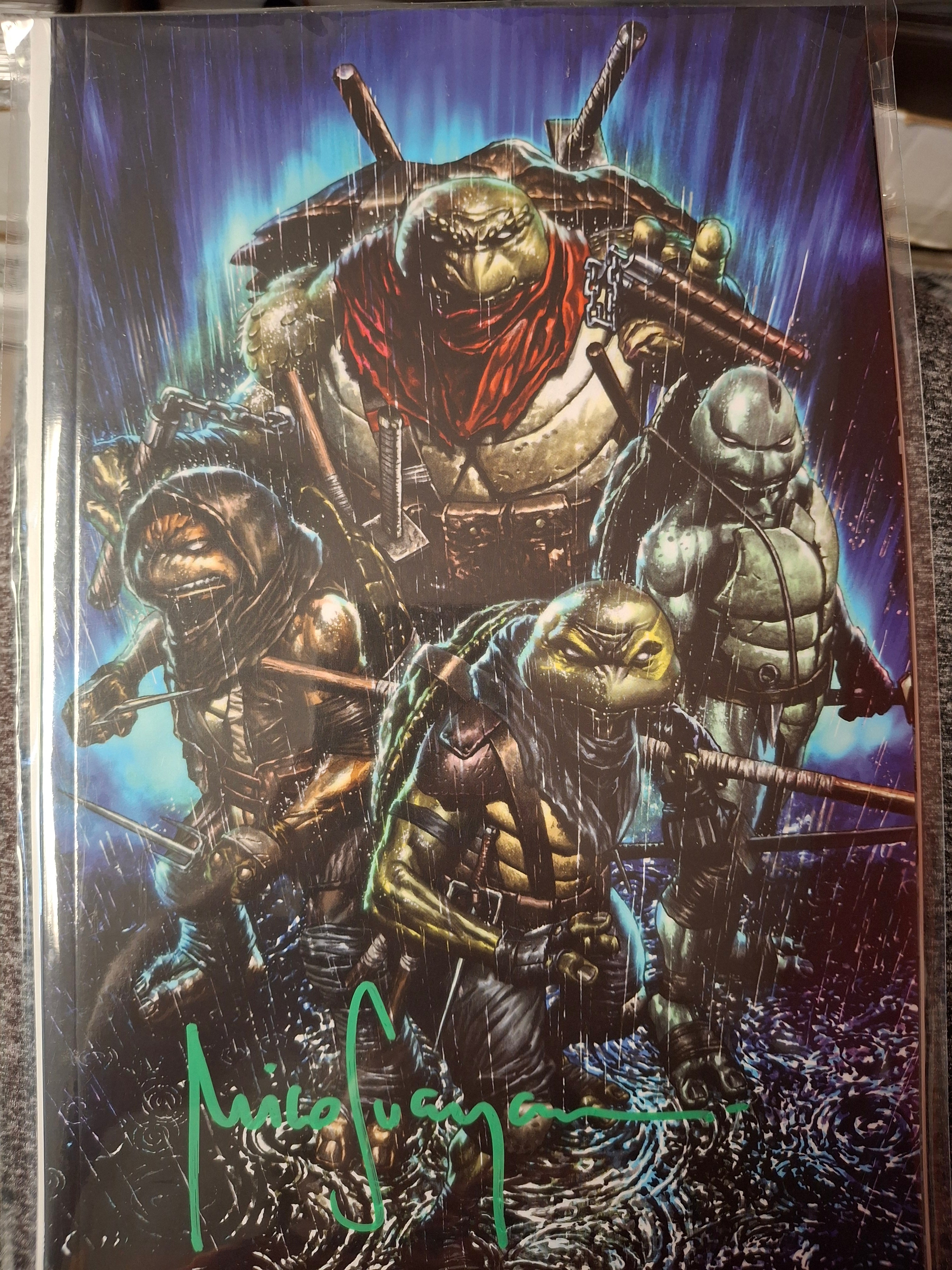 Teenage Mutant Ninja Turtles: The Last Ronin II-Re-Evolution #1 Virgin Variant Signed By Mico W/COA (SS8)