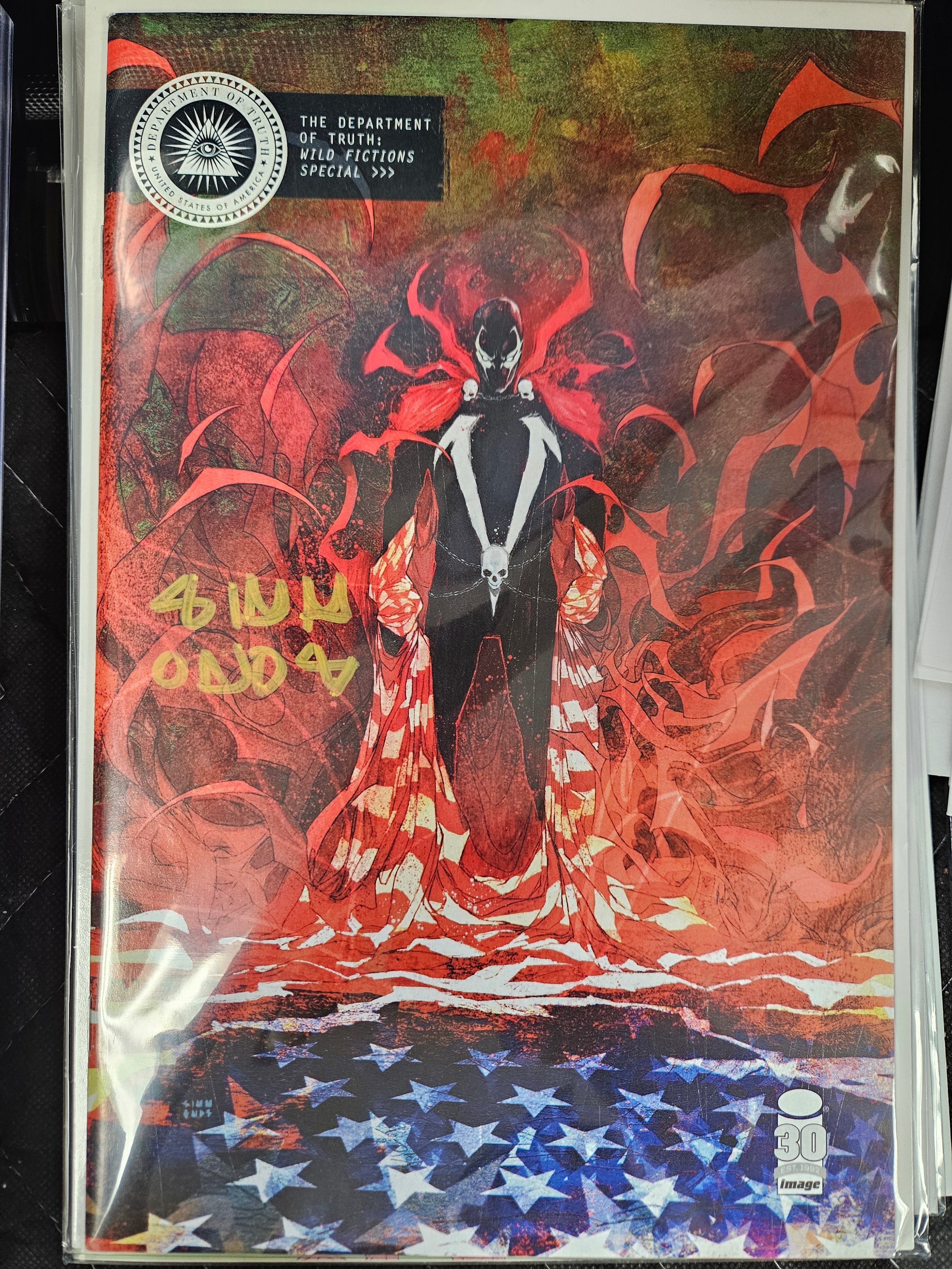 DEPARTMENT OF TRUTH WILD FICTIONS #1 CVR B SPAWN VARIANT SIGNED BY MARTIN SIMMONDS (SS9)