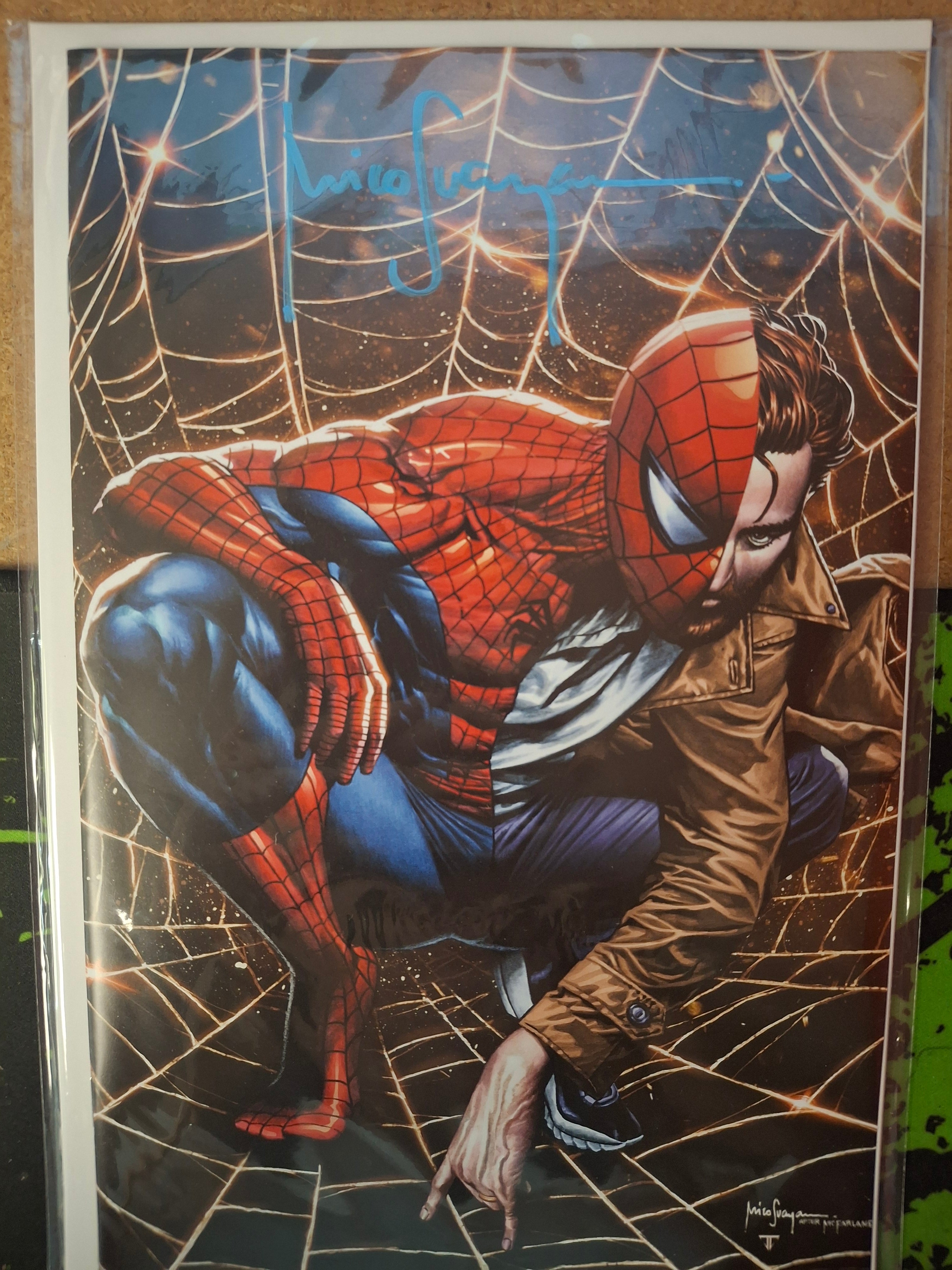 ULTIMATE SPIDER-MAN #7 VIRGIN VARIANT SIGNED BY MICO SUAYAN W/COA (SS4)