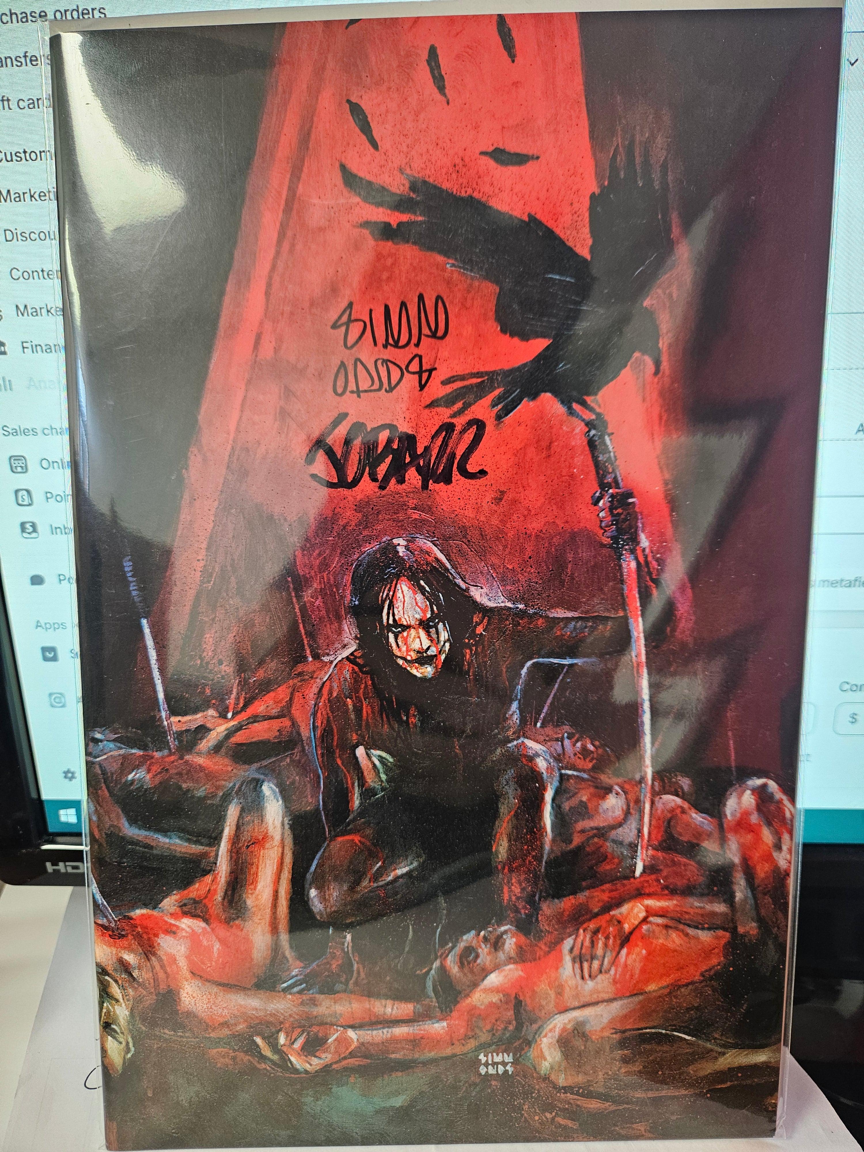 CROW  DEADTIME #1 FANEXPO DALLAS 2025 MARTIN SIMMONDS SIGNED BY JAMES O'BARR  AND MARTIN SIMMONDS (SS11)