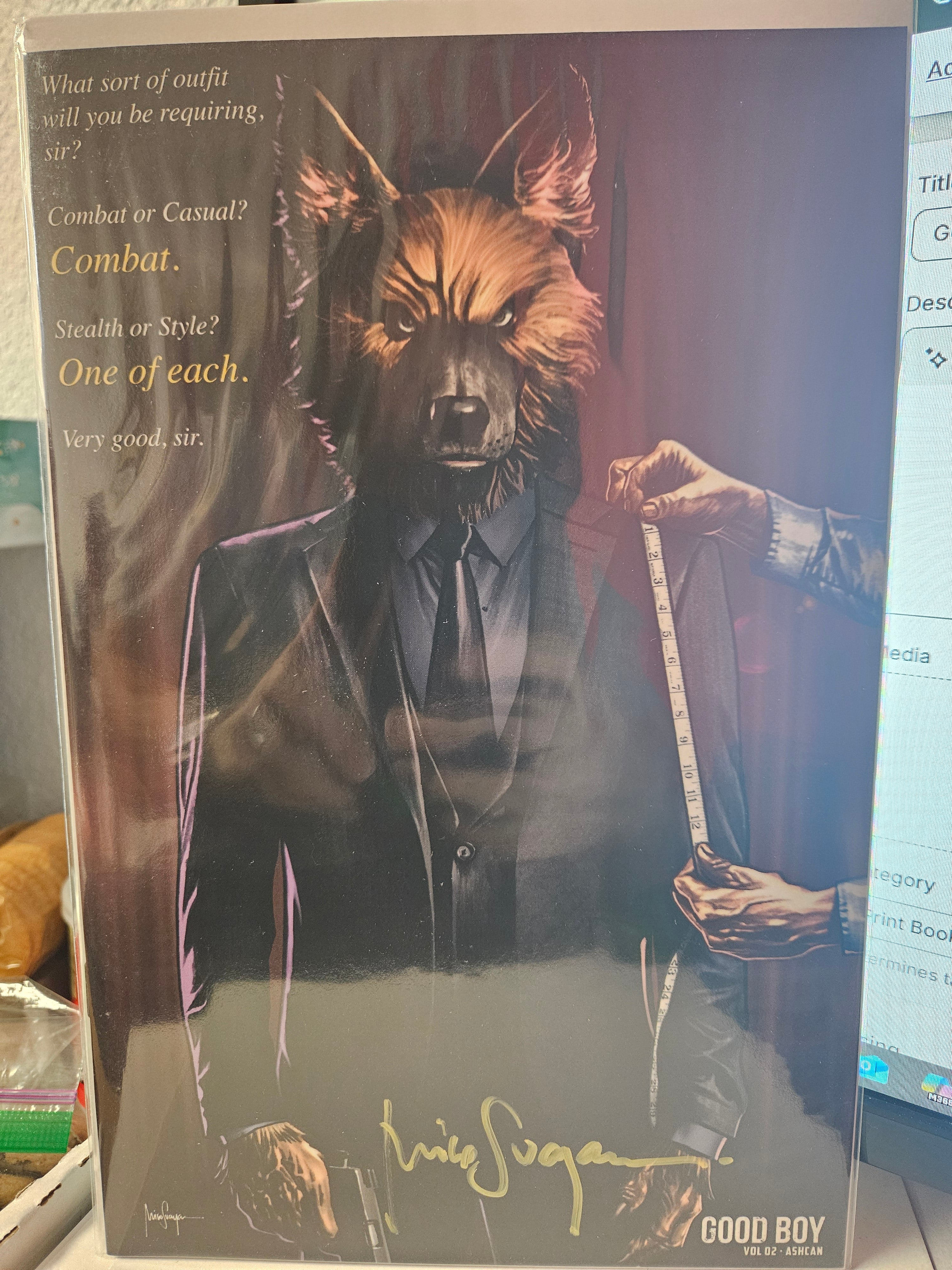 GOOD BOY VOLUME 2 MICO SUAYAN WICK ASHCAN EDITION SIGNED BY MICO SUAYAN W/COA (SS8)