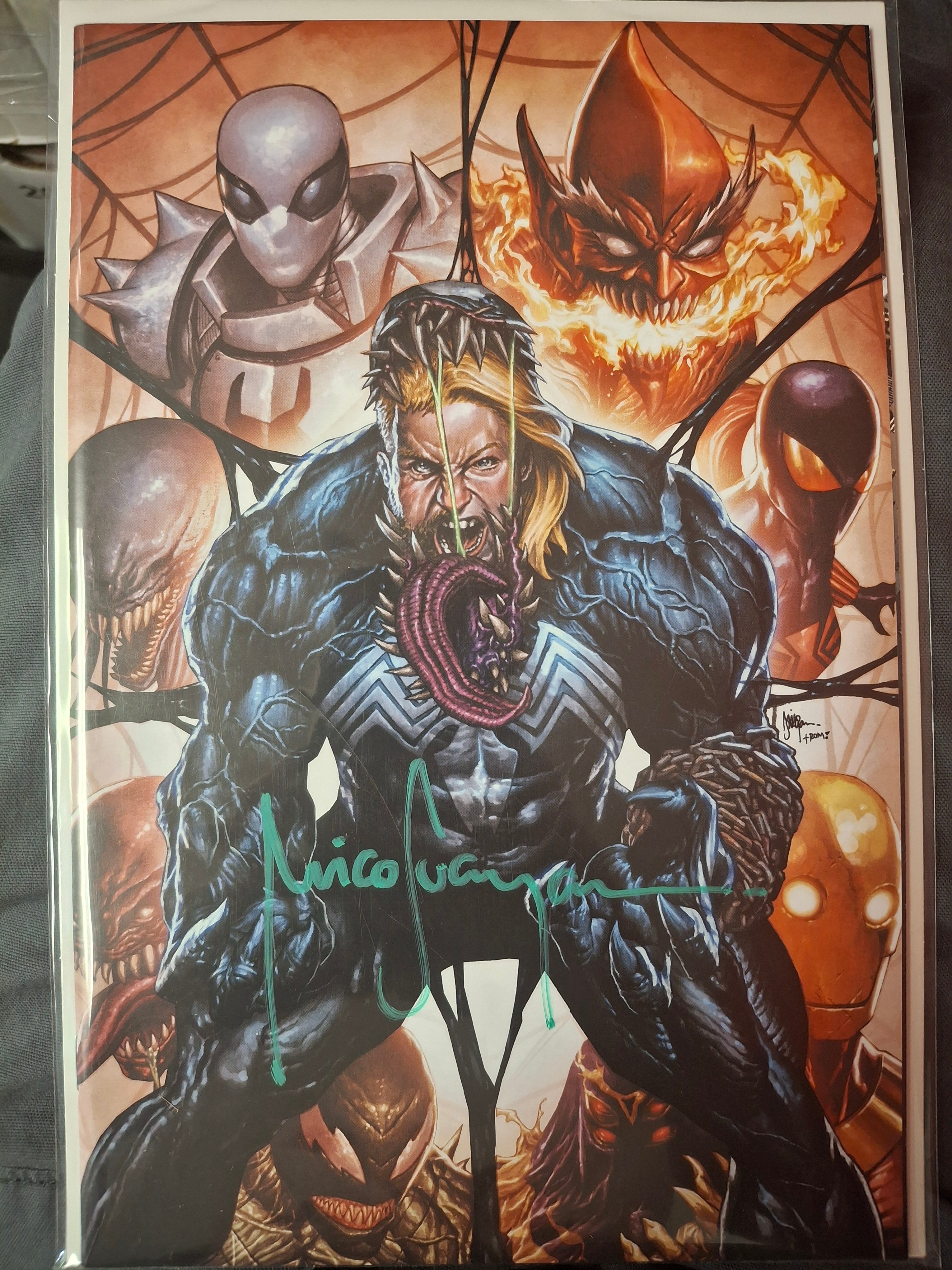 VENOM WAR #1 VIRGIN VARIANT SIGNED BY MICO SUAYAN WITH COA (SS9)