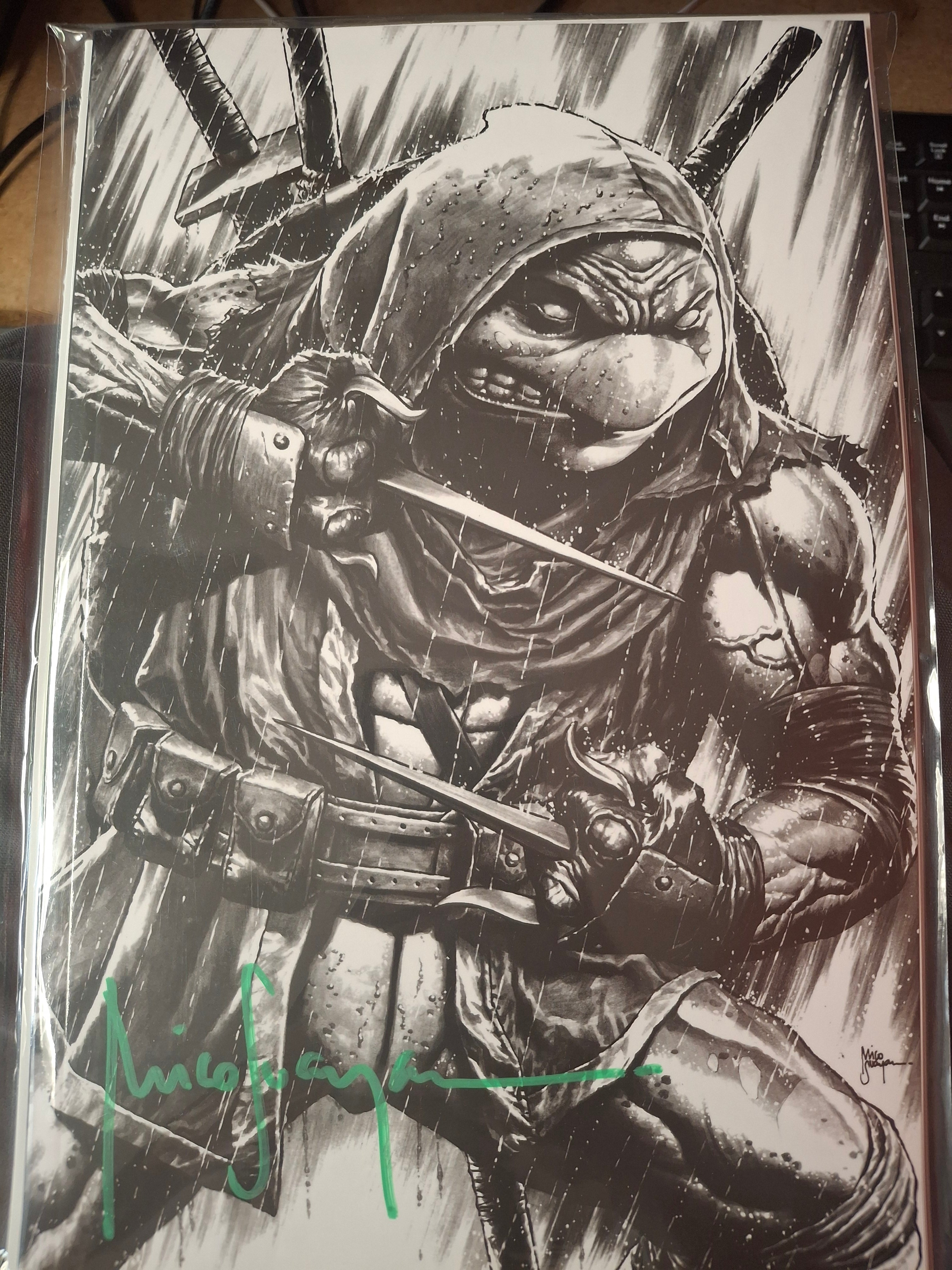 TMNT: THE LAST RONIN II-RE-EVOLUTION #2 SKETCH VARIANT SIGNED BY MICO W/COA (SS8)