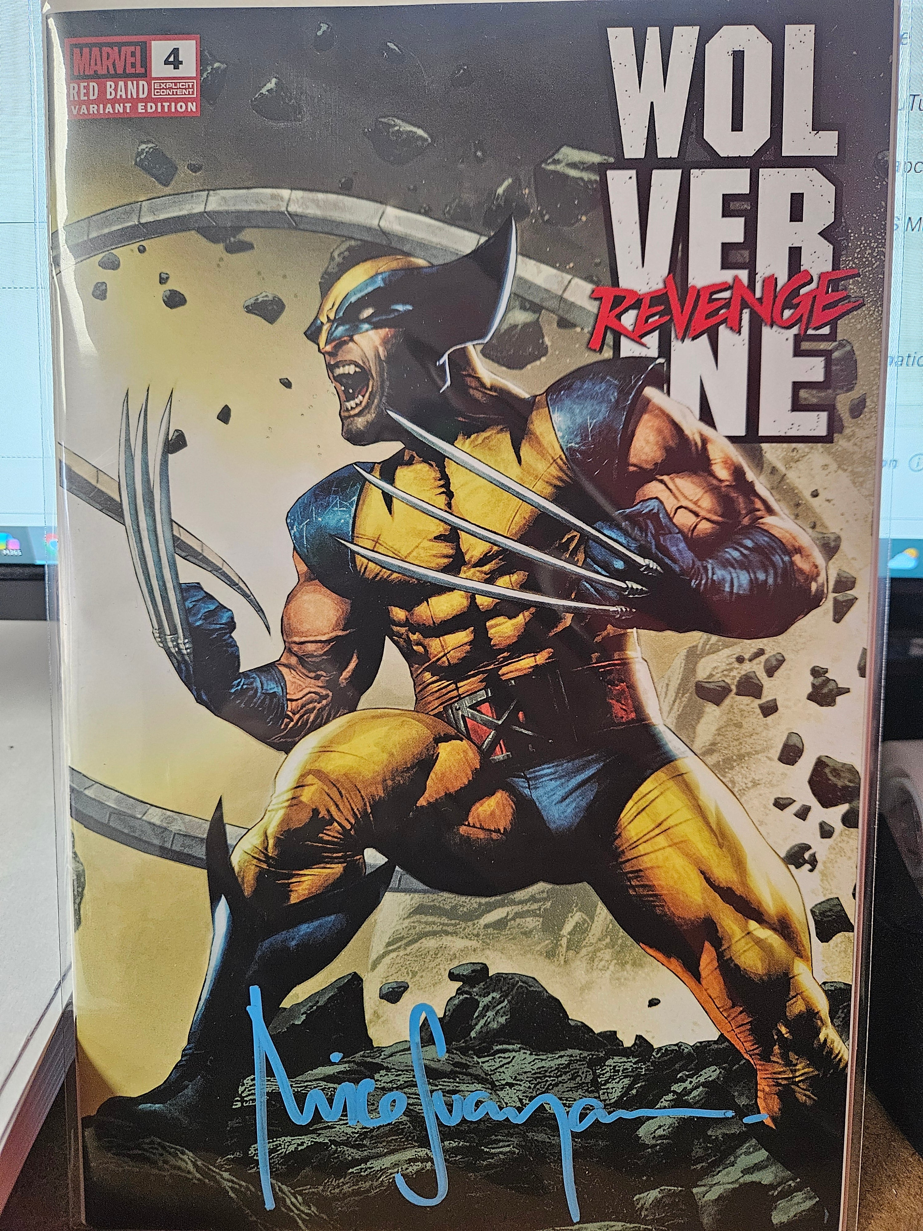 WOLVERINE: REVENGE - RED BAND #4 TRADE DRESS SIGNED BY MICO SUAYAN (SS15)