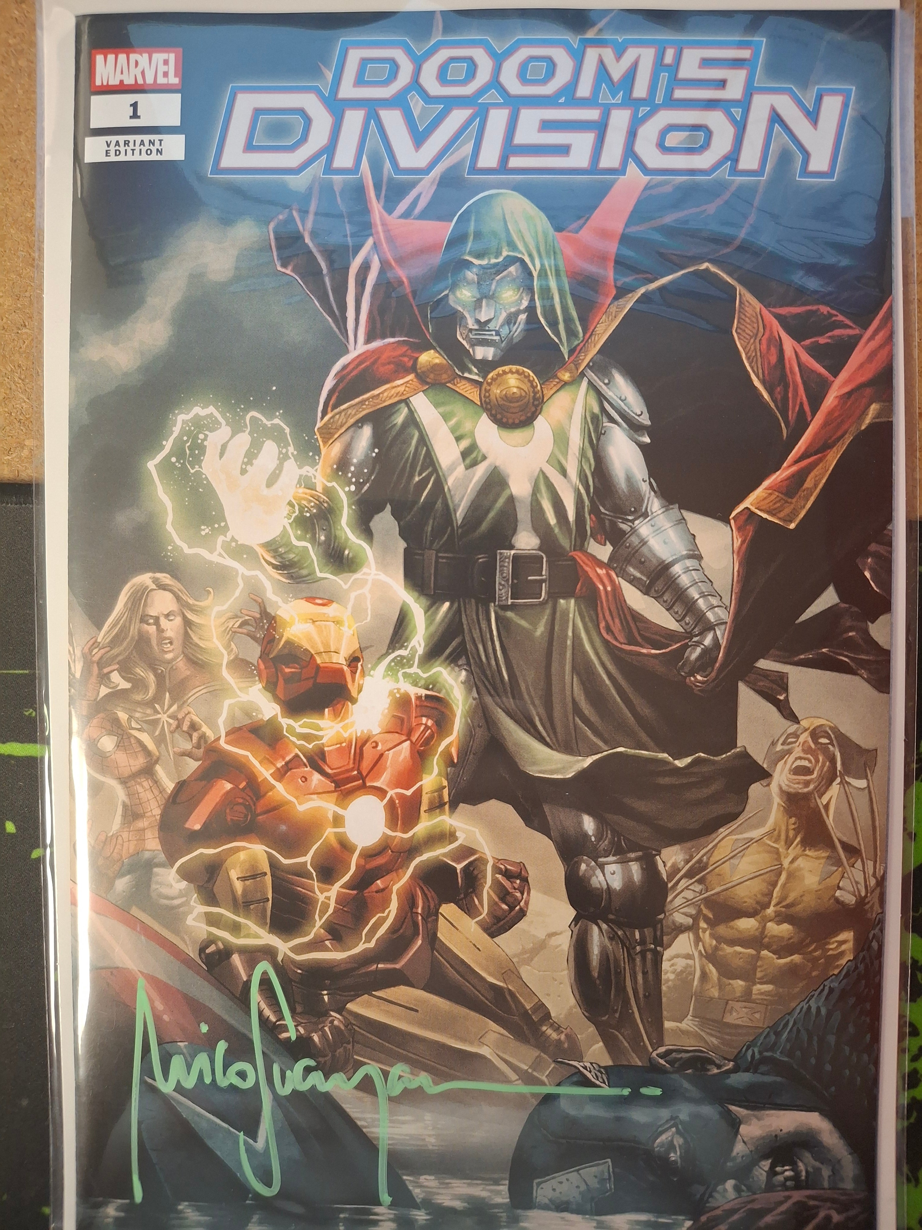 DOOM'S DIVISION #1 C2E2 TRADE DRESS SIGNED BY MICO SUAYAN WITH COA (SS1)