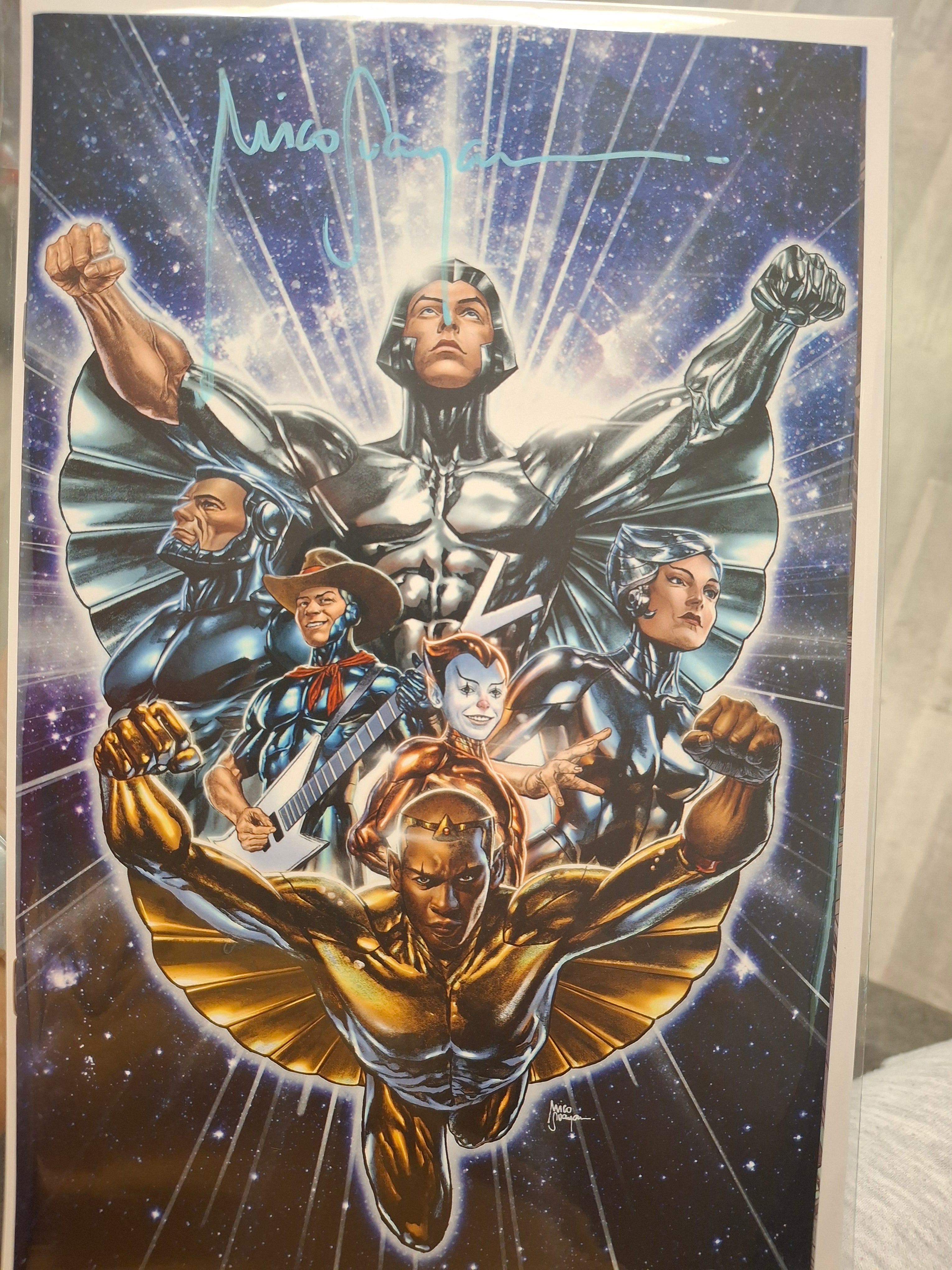 SILVERHAWKS #1 (UNMASKED) SIGNED BY MICO WITH COA (SS4)