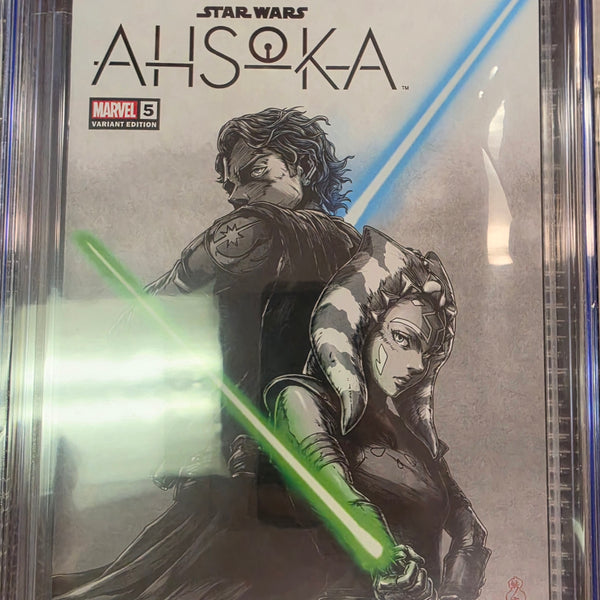 STAR WARS: AHSOKA #5 TAKASHI OKAZAKI LIMITED EDITION EXCLUSIVE TRADE D