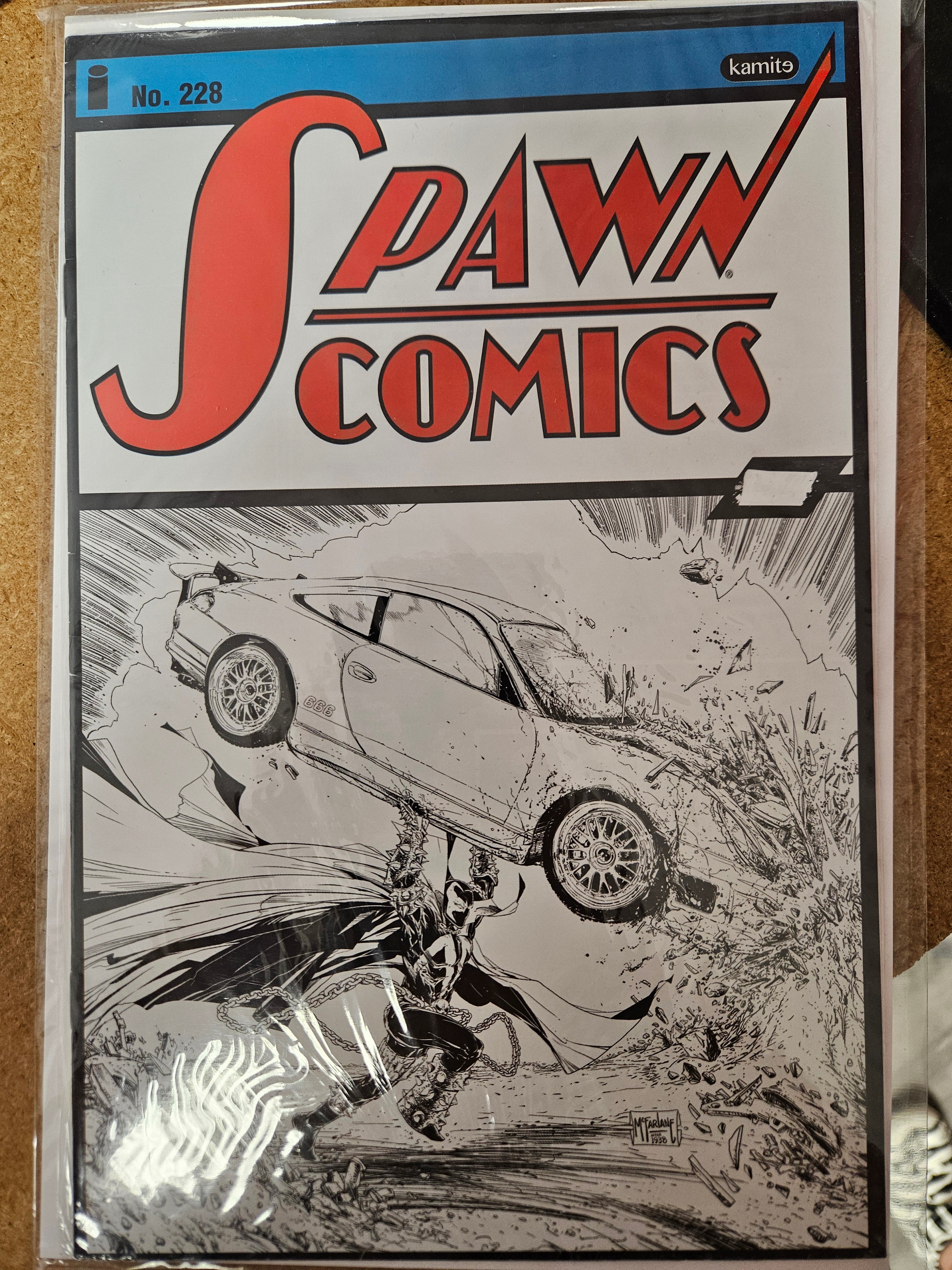 SPAWN COMICS #228 1:25 SKETCH ACTION COMICS (CB128)