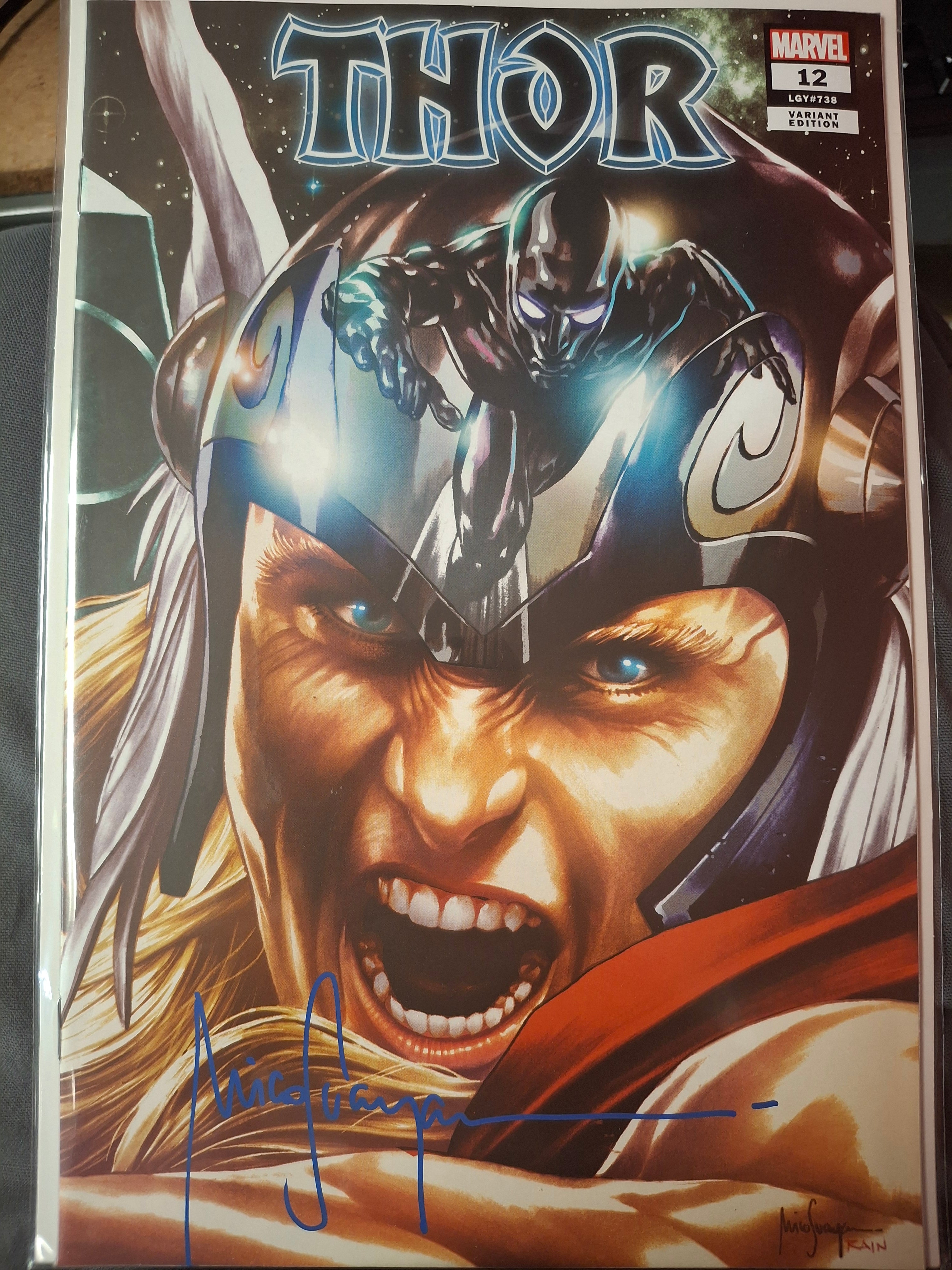 THOR #12 TRADE DRESS  SIGNED BY MICO SUAYAN WITH COA (SS8)