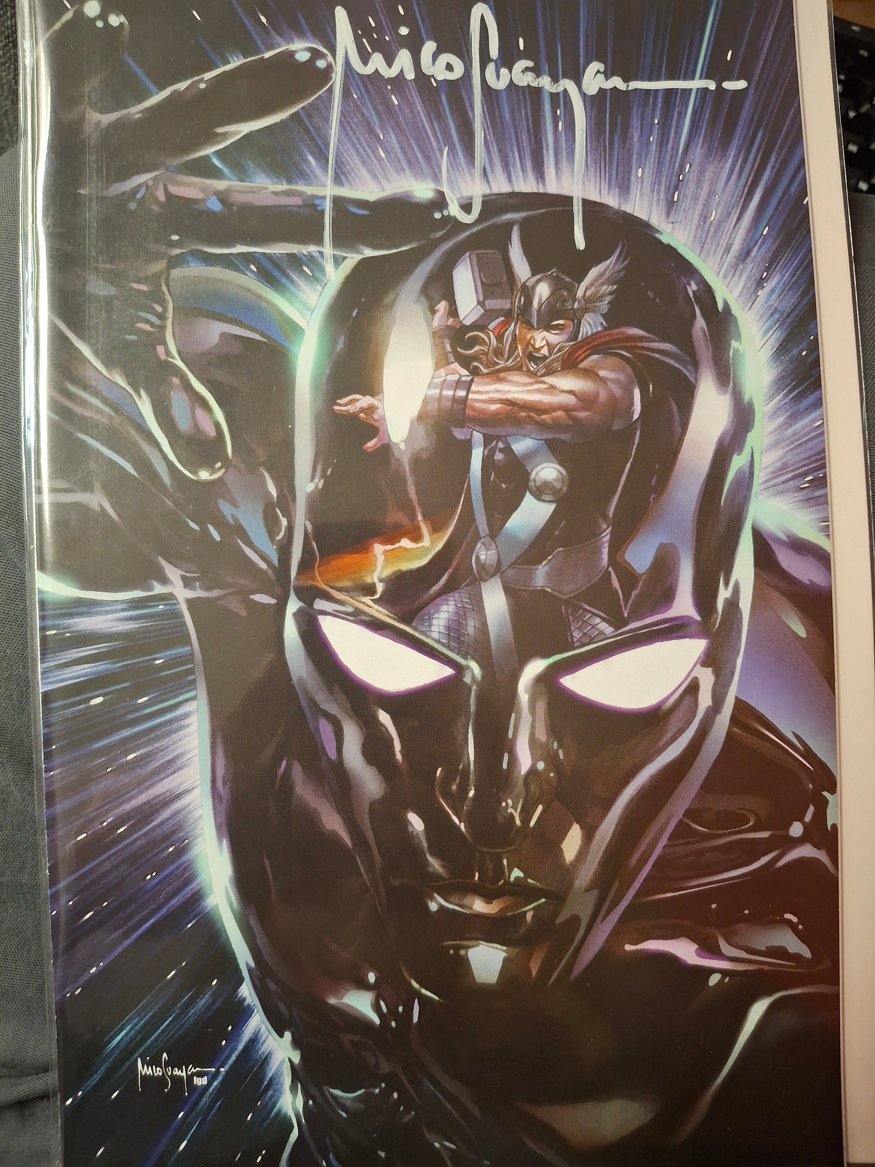 THOR #9 VIRGIN VARIANT SIGNED BY MICO SUAYAN WITH COA (SS8)