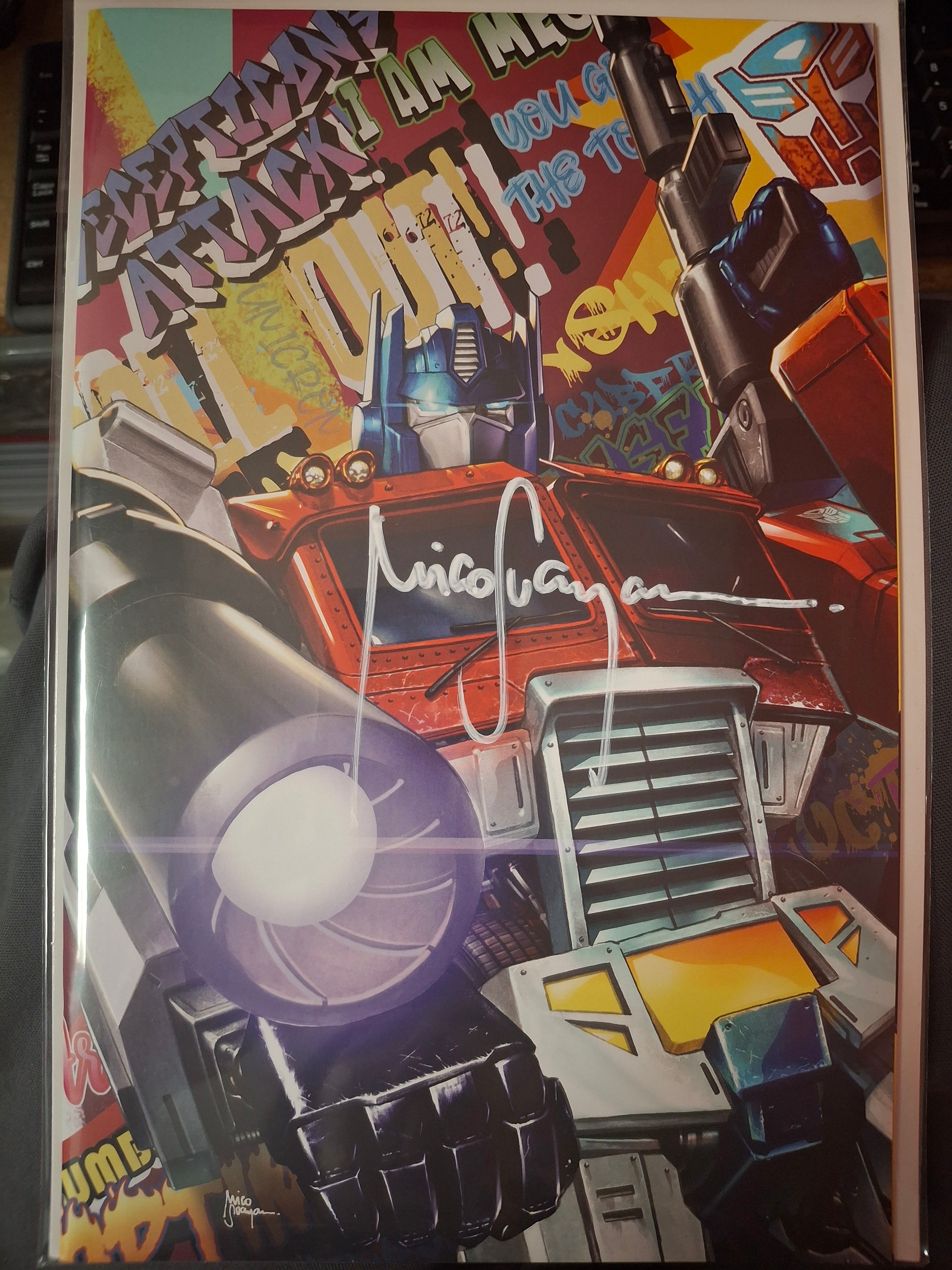 TRANSFORMERS #16 SIGNED BY MICO SUAYAN WITH COA (SS8)