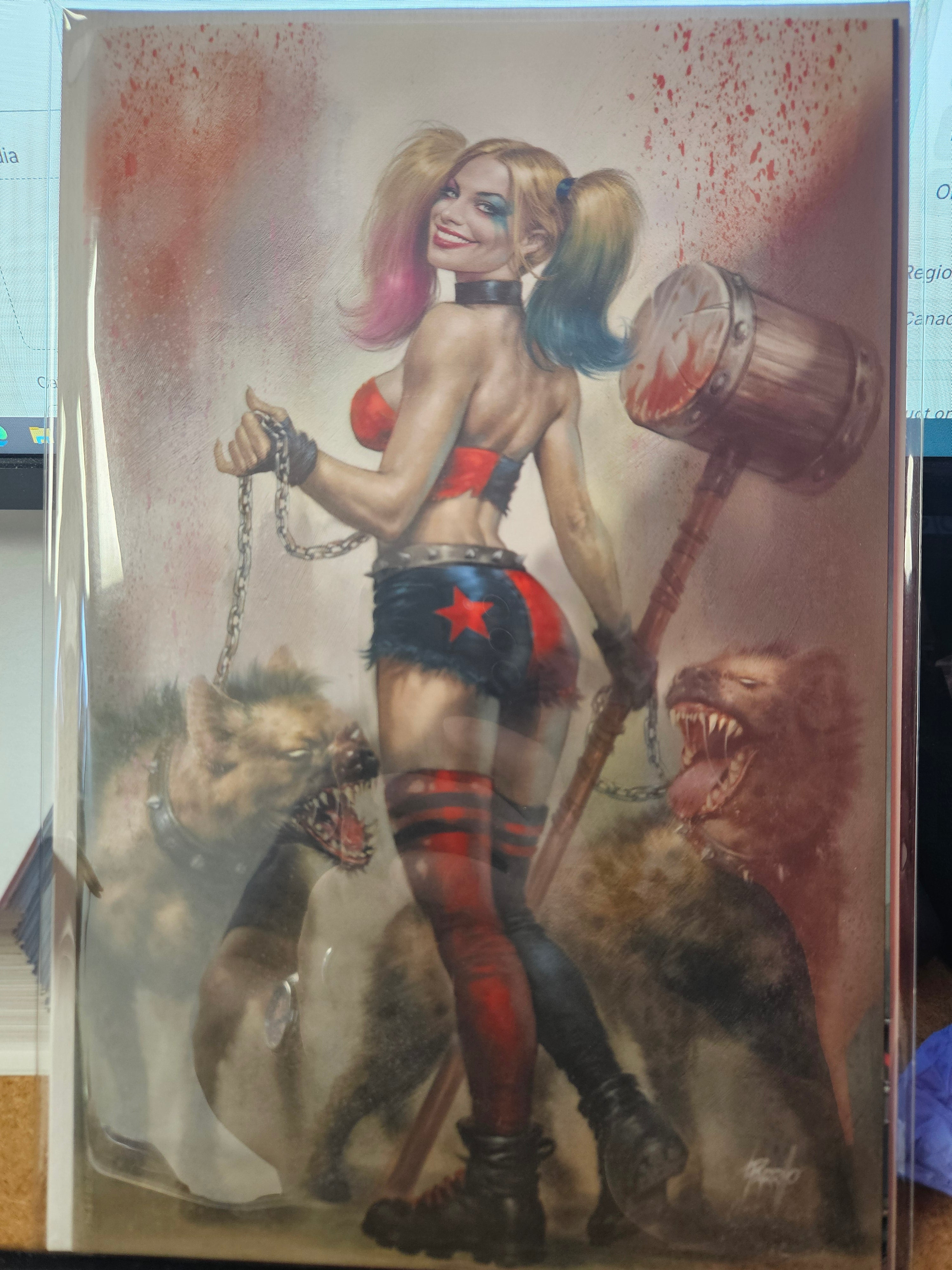 HARLEY QUINNS VILLAIN OF THE YEAR #1 VIRGIN VARIANT PARRILLO (CB133)