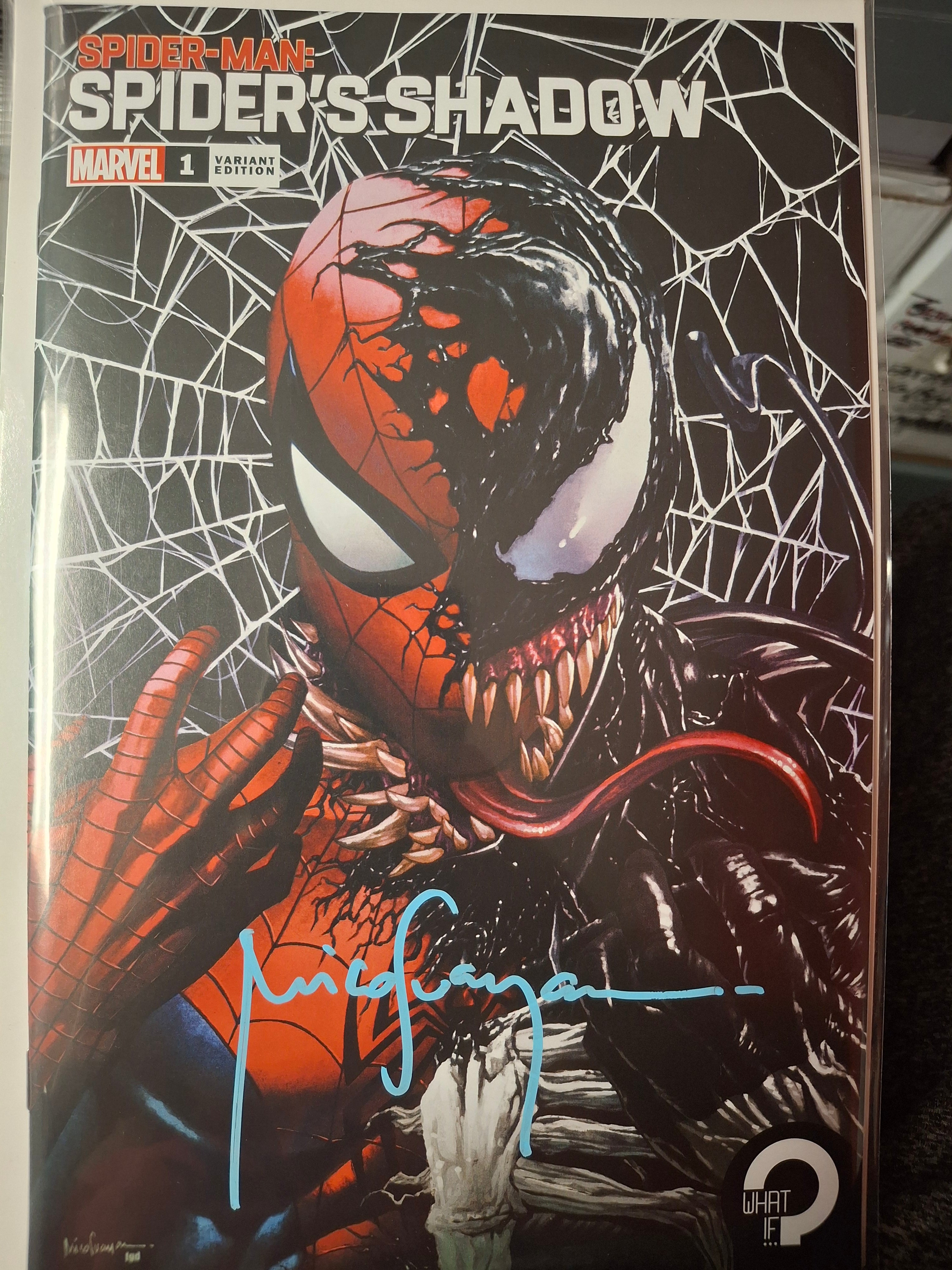 SPIDER-MAN SPIDERS SHADOW #1 TRADE DRESS SIGNED BY MICO WITH COA (SS7)
