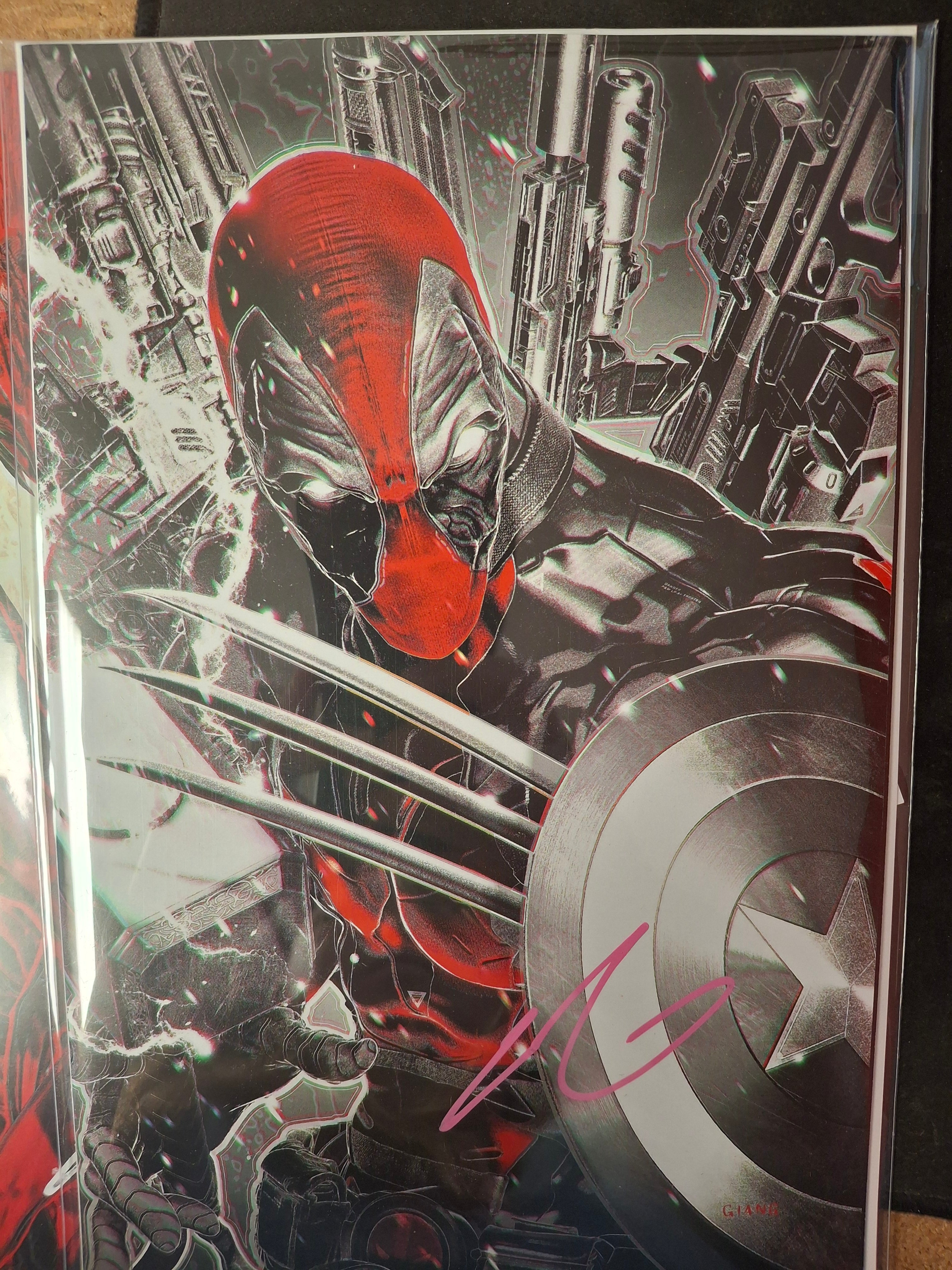 DEADPOOL KILLS THE MARVEL UNIVERSE ONE LAST TIME #1 JOHN GIANG C2E2 SECRET DROPS SIGNED BY JOHN GIANG W/ COA (SS10)
