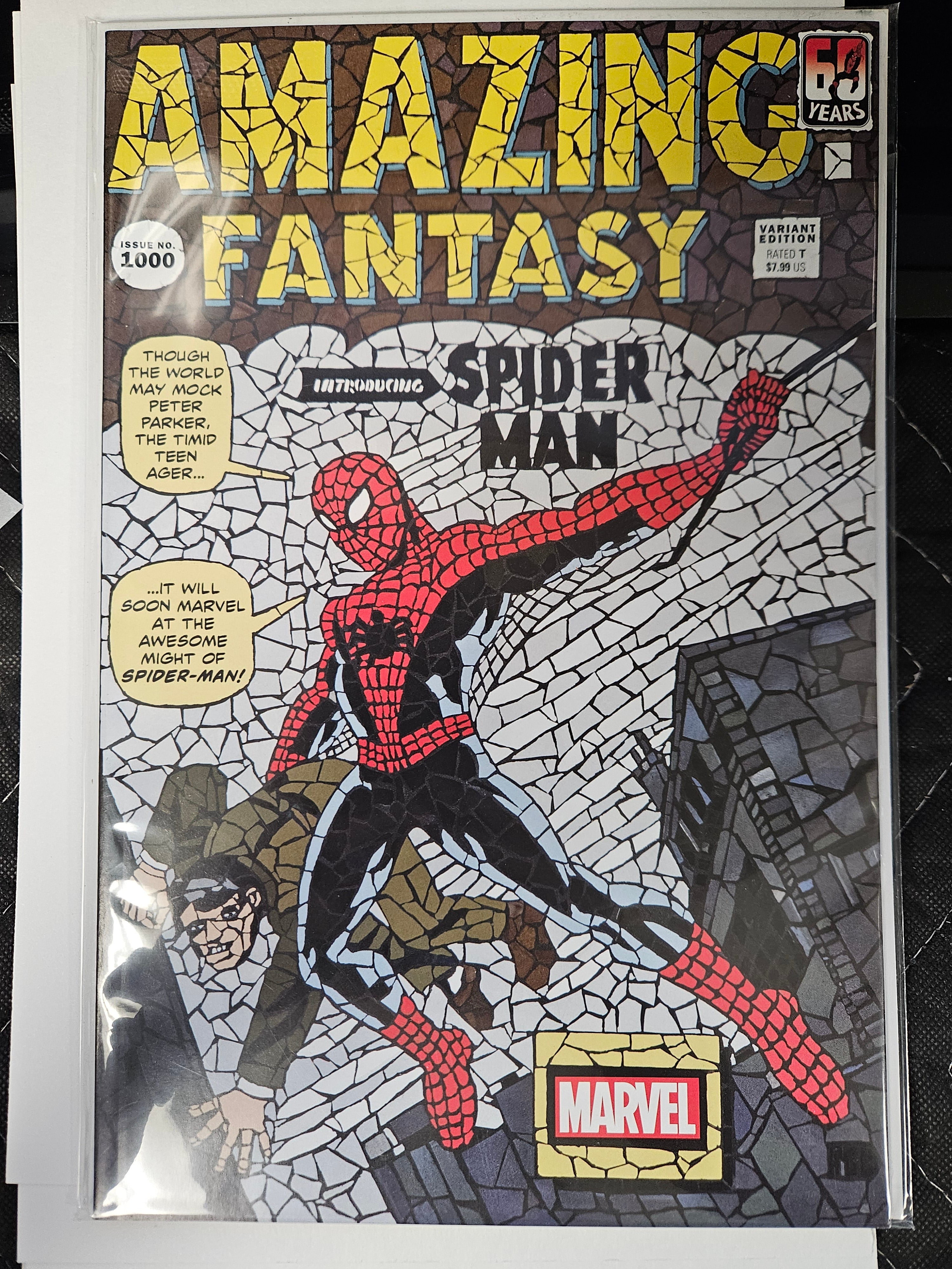 AMAZING FANTACY #1000 SHATTERED VARIANT SPIDER-MAN (CB128)