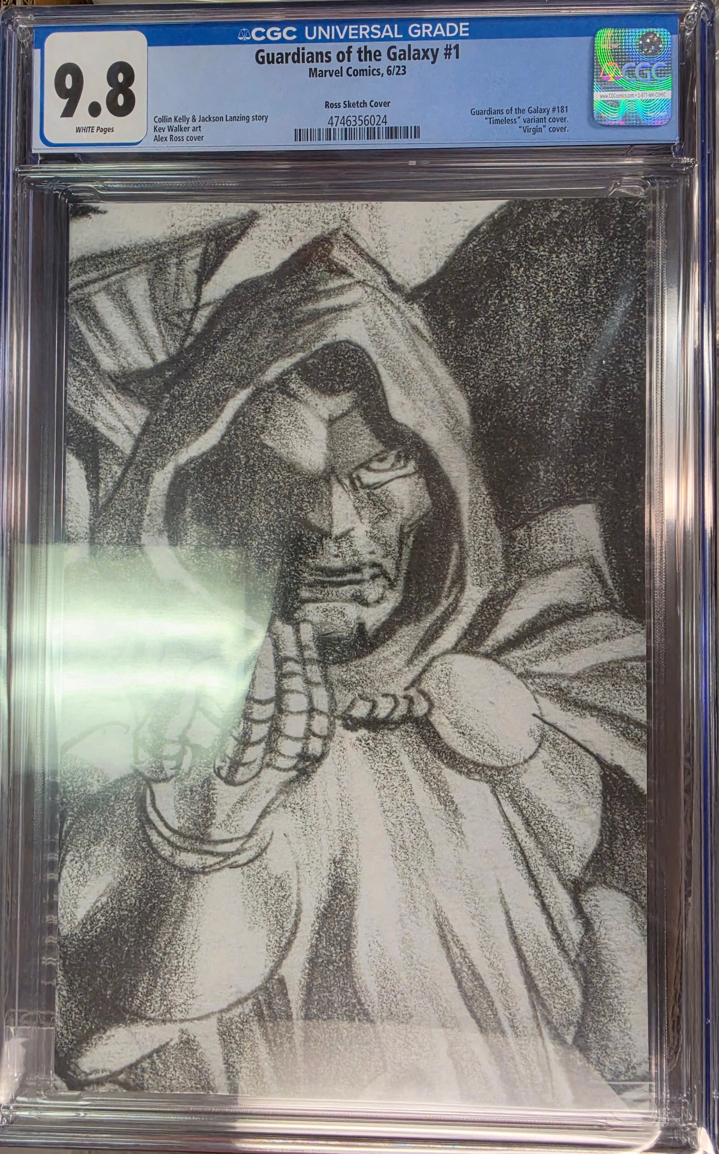 GUARDIANS OF THE GALAXY #1 100 COPY INCV ROSS VIRGIN SKETCH VARIANT (6/23) CGC 9.8 (C03)