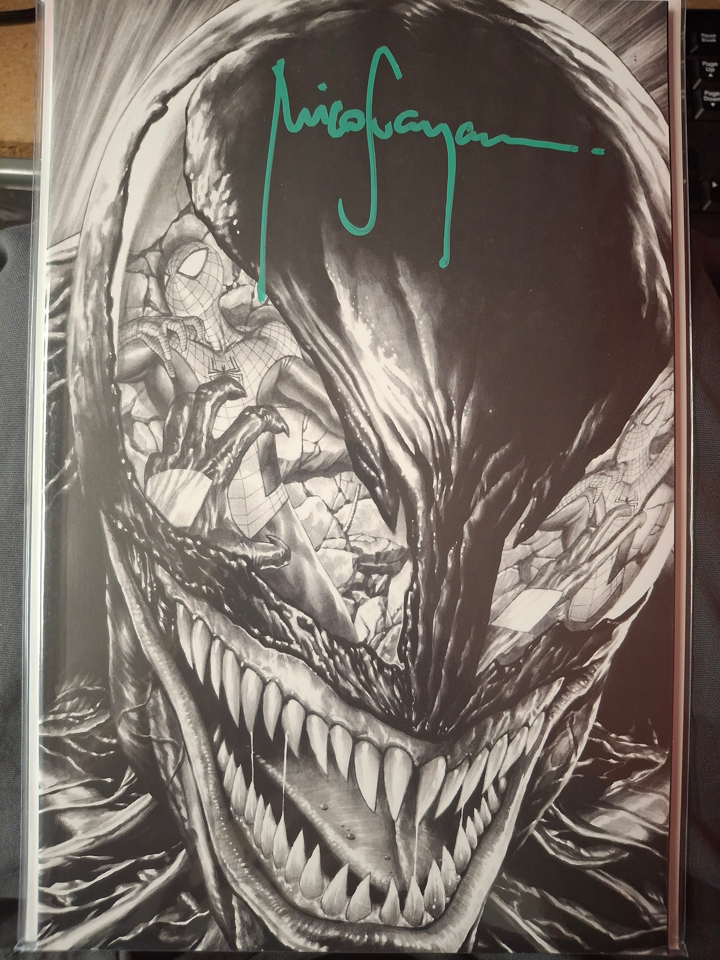 VENOM #35 SKETCH VARIANT SIGNED BY MICO SUAYAN WITH COA (SS9)