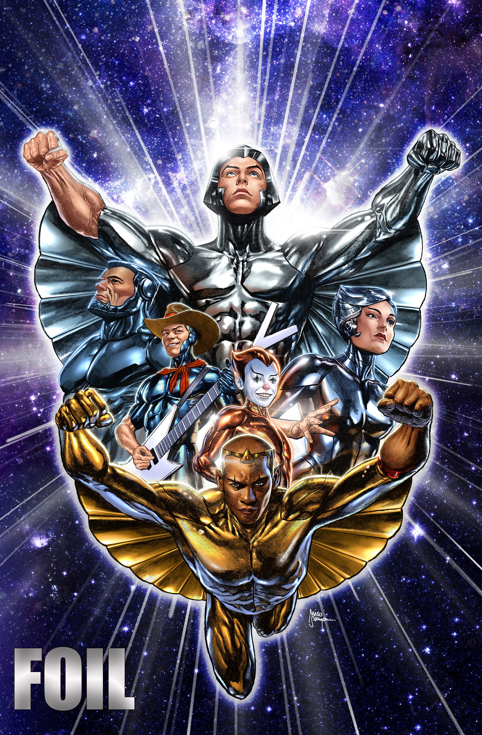 SILVERHAWKS #1 MICO SUAYAN MEGACON FOIL SURPRISE DROP