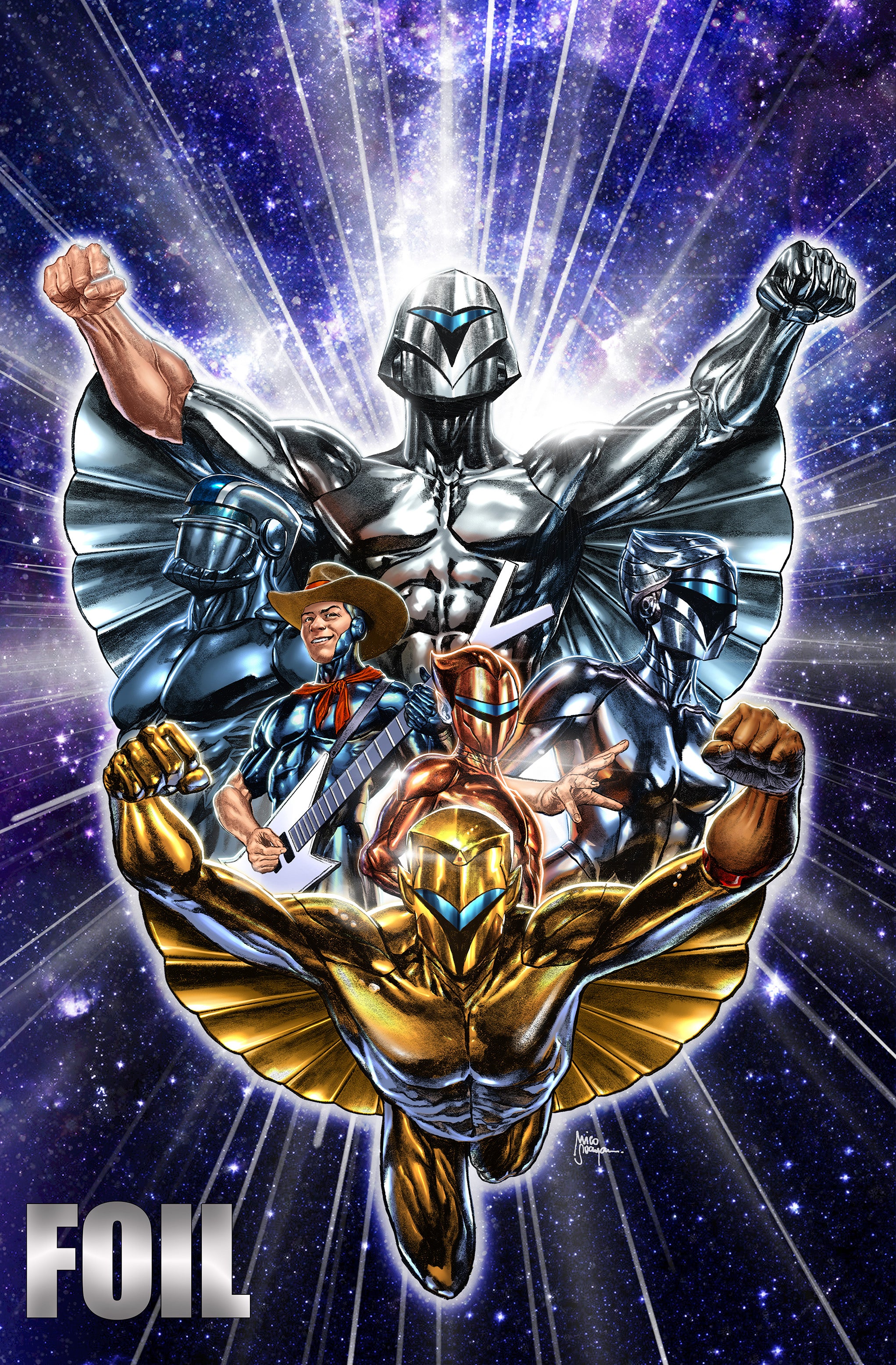 SILVERHAWKS #1 MICO SUAYAN MEGACON FOIL SURPRISE DROP