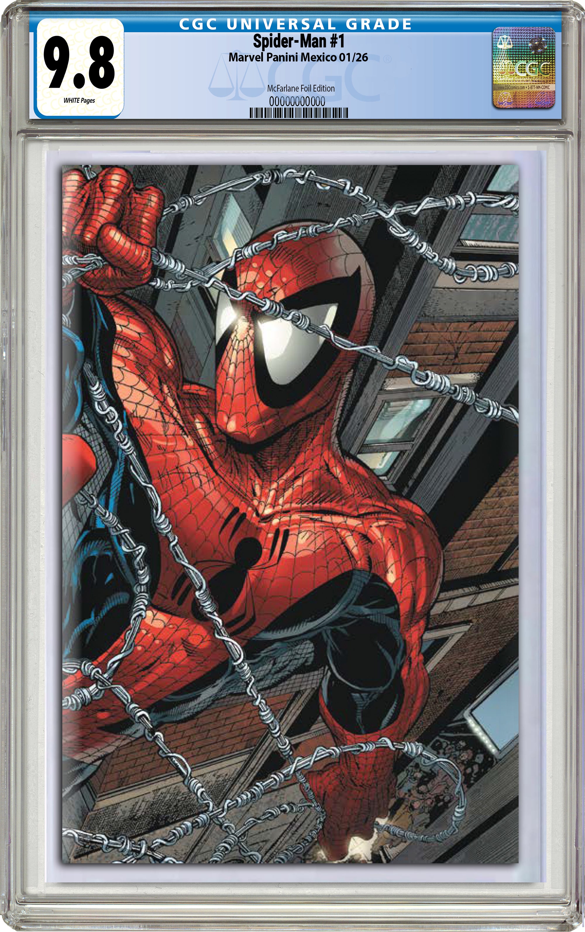 SPIDER-MAN #1 TODD MCFARLANE WRAPAROUND FOIL EDITION