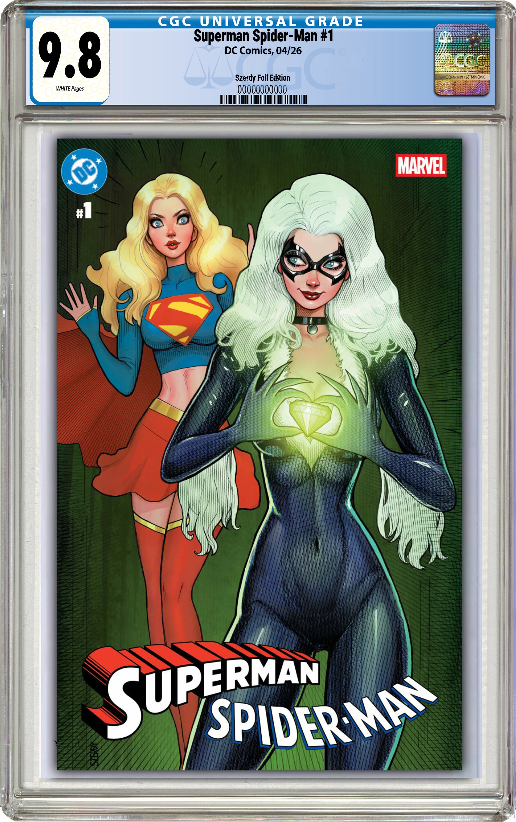 D'Espagnat、JOUR DE MARDHE、海外版超希少レゾネ DC MARVEL SUPERMAN SPIDER-MAN #1 NATHAN SZERDY EXCLUSIVE FOIL EDITIONS