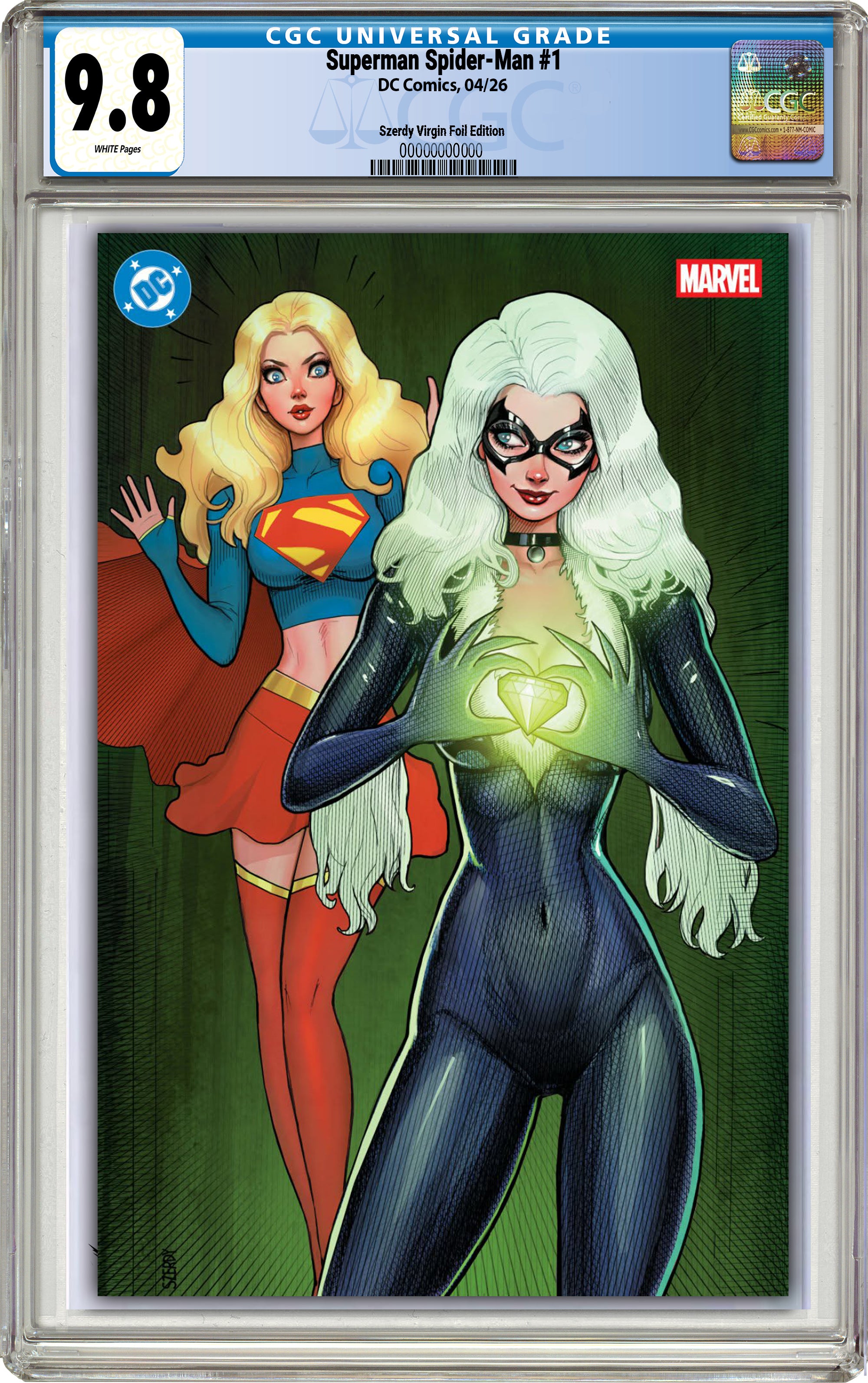 D'Espagnat、JOUR DE MARDHE、海外版超希少レゾネ DC MARVEL SUPERMAN SPIDER-MAN #1 NATHAN SZERDY EXCLUSIVE FOIL EDITIONS