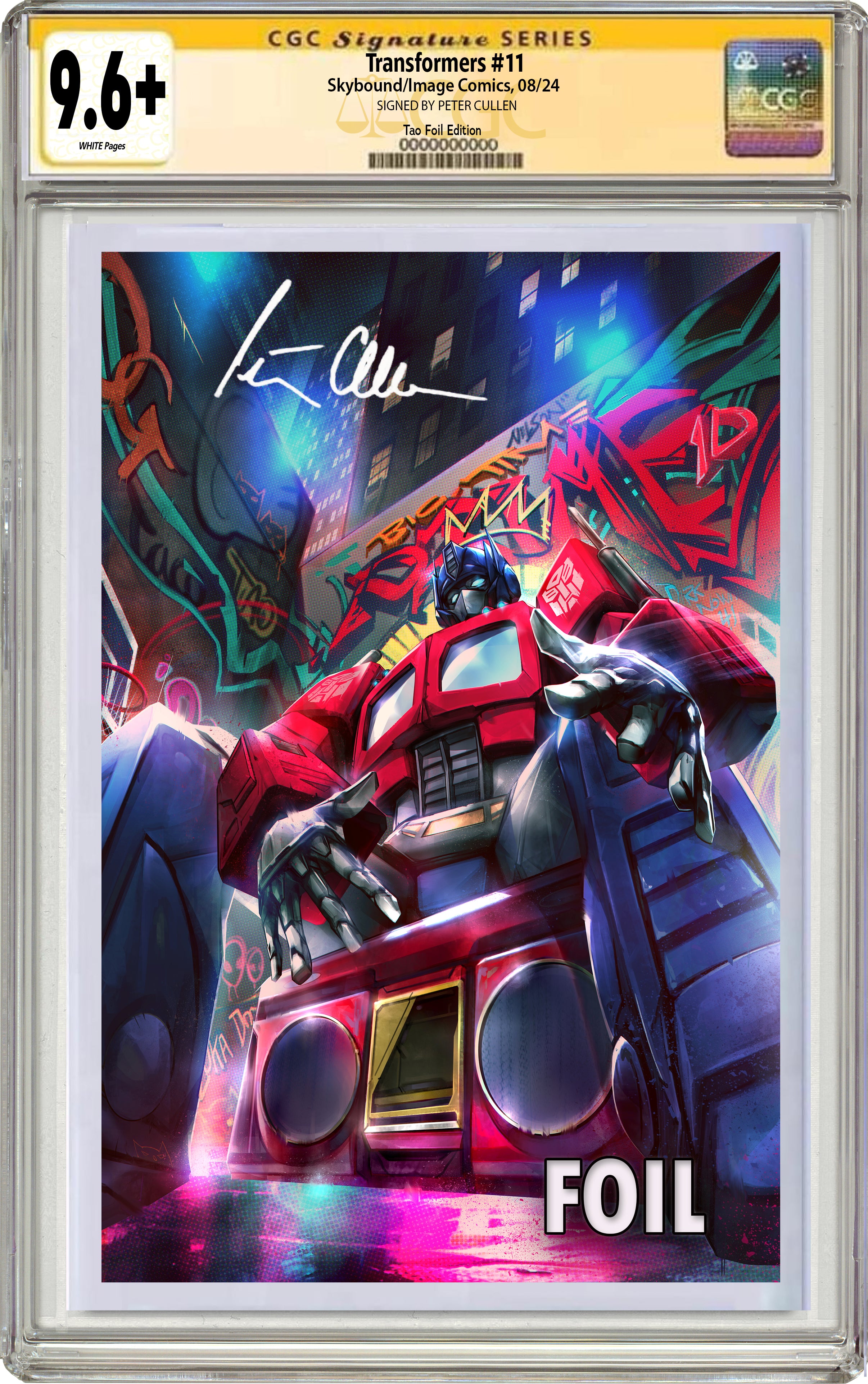 TRANSFORMERS #11 IVAN TAO NYCC EXCLUSIVE FOIL VIRGIN EDITION.