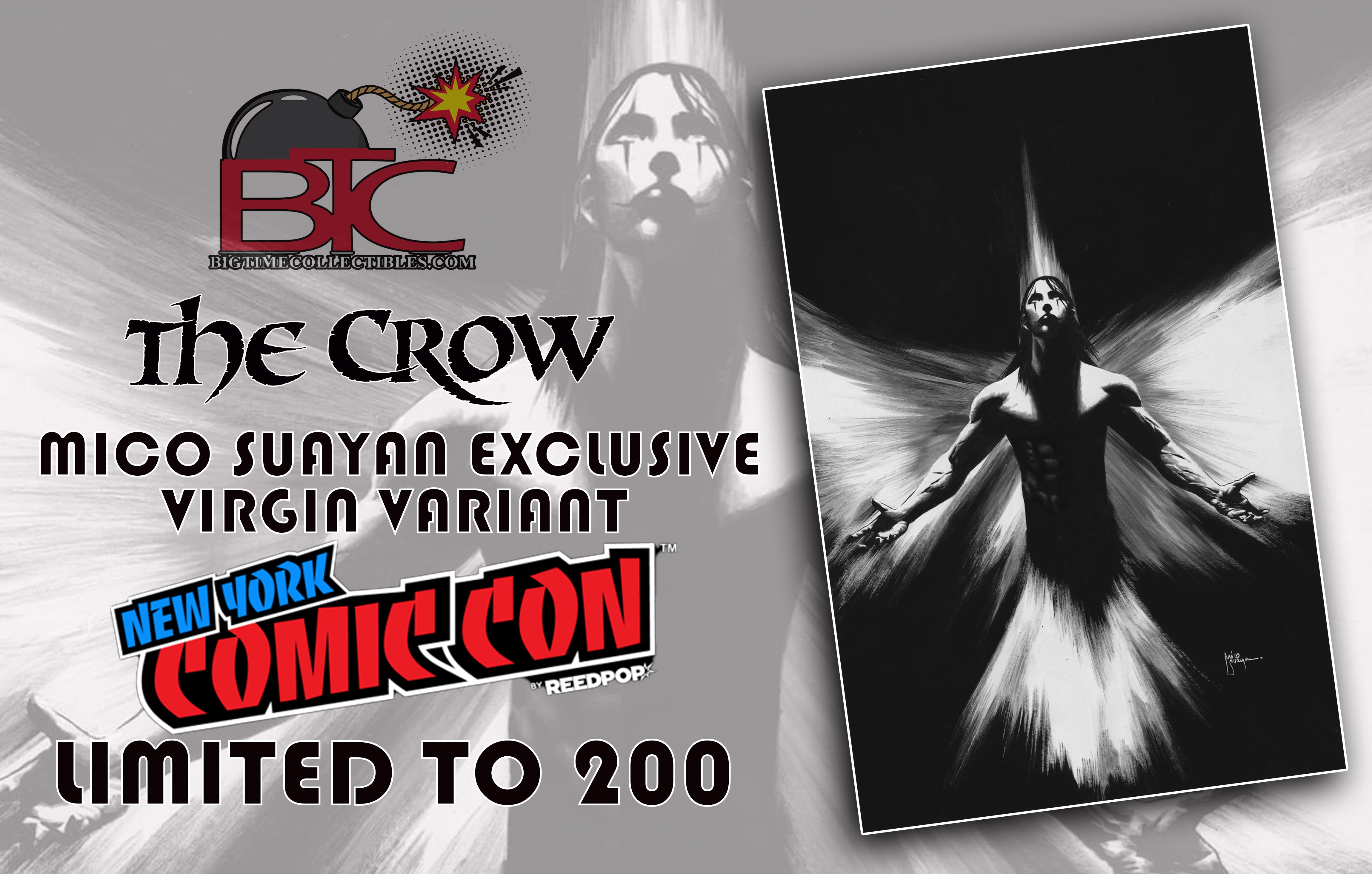 CROW DEAD TIME #1 MICO SUAYAN NYCC EXCLUSIVE VIRGIN EDITION OPTIONS