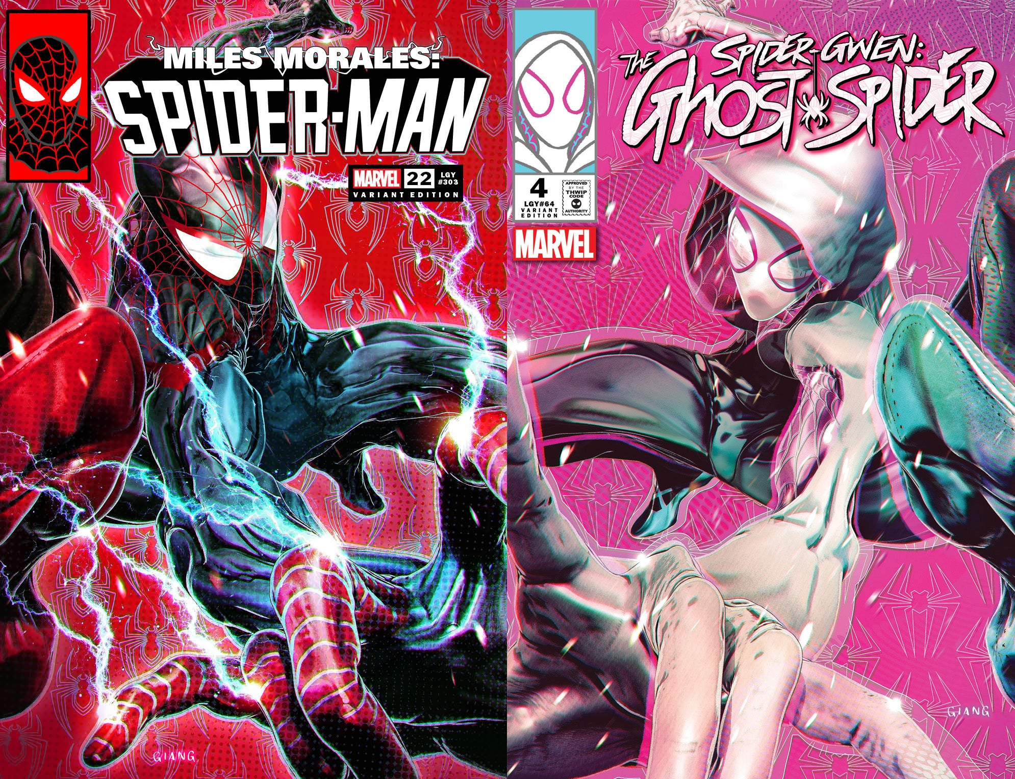 MILES MORALES SPIDER-MAN #22 & SPIDER-GWEN: GHOST SPIDER #4 LOVE COMBO BUNDLES