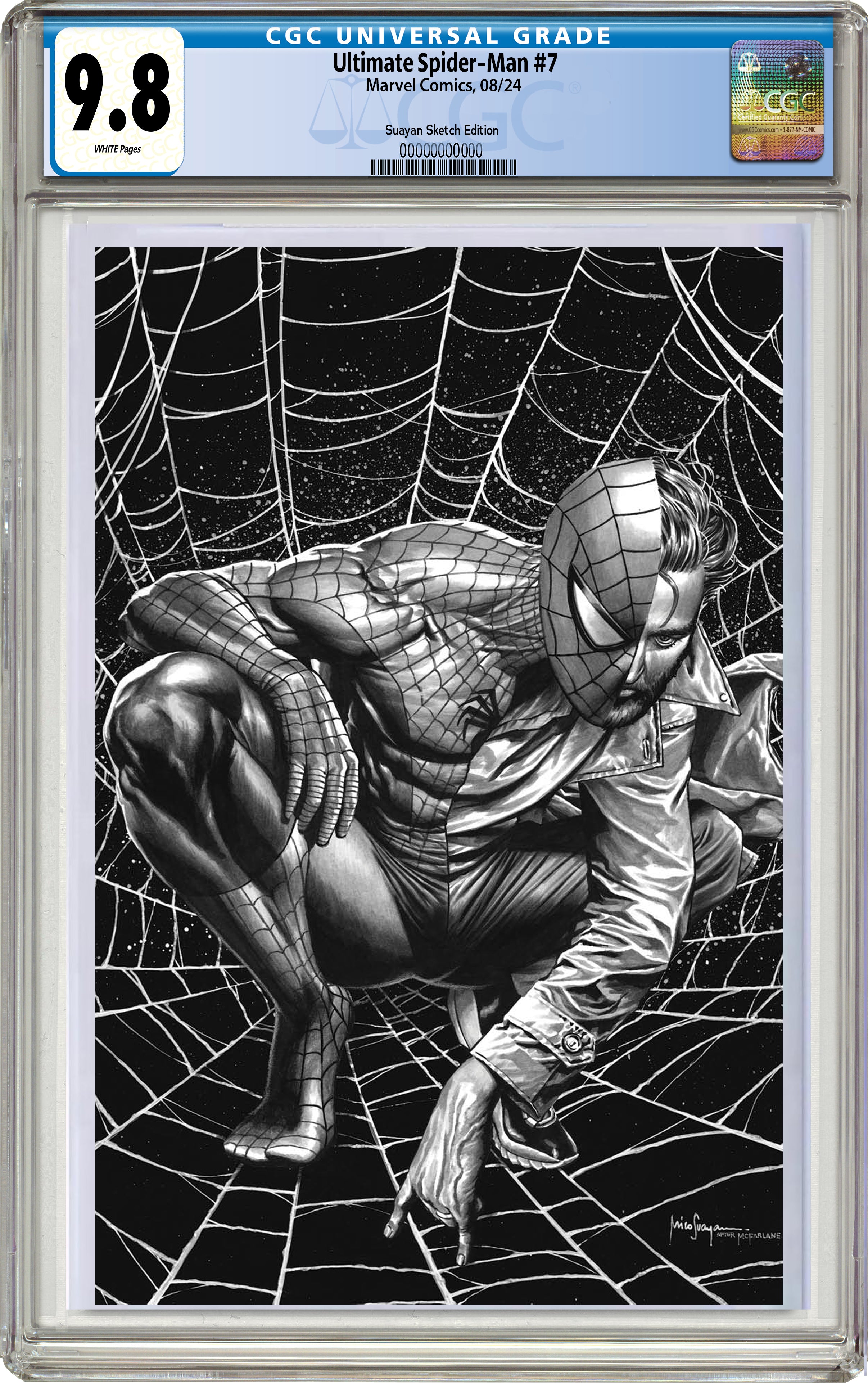 ULTIMATE SPIDER-MAN #7 MICO SUAYAN NYCC EXCLUSIVE SKETCH VIRGIN EDITION (M108)