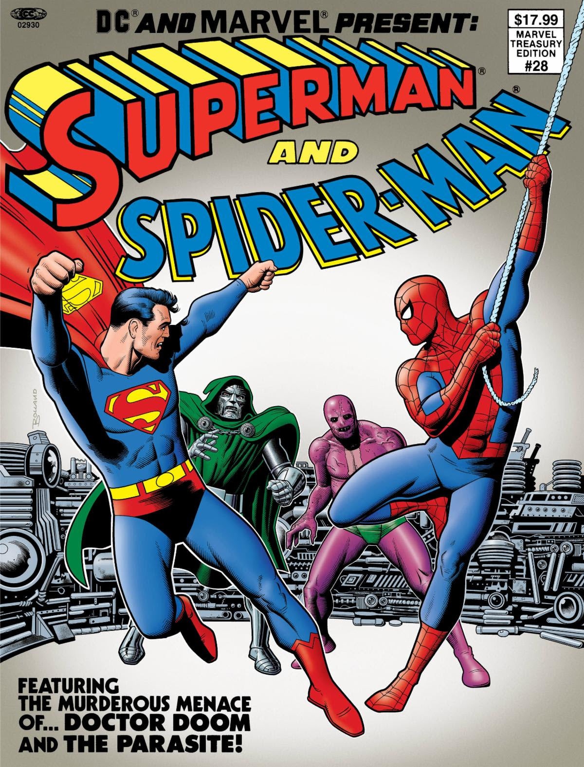 DC AND MARVEL PRESENT SUPERMAN AND SPIDER-MAN (MARVEL TREASURY EDITION #28) #1 FACSIMILE EDITION CVR B BRIAN BOLLAND VAR -- [Expected In Stock Date : 02-04-26]