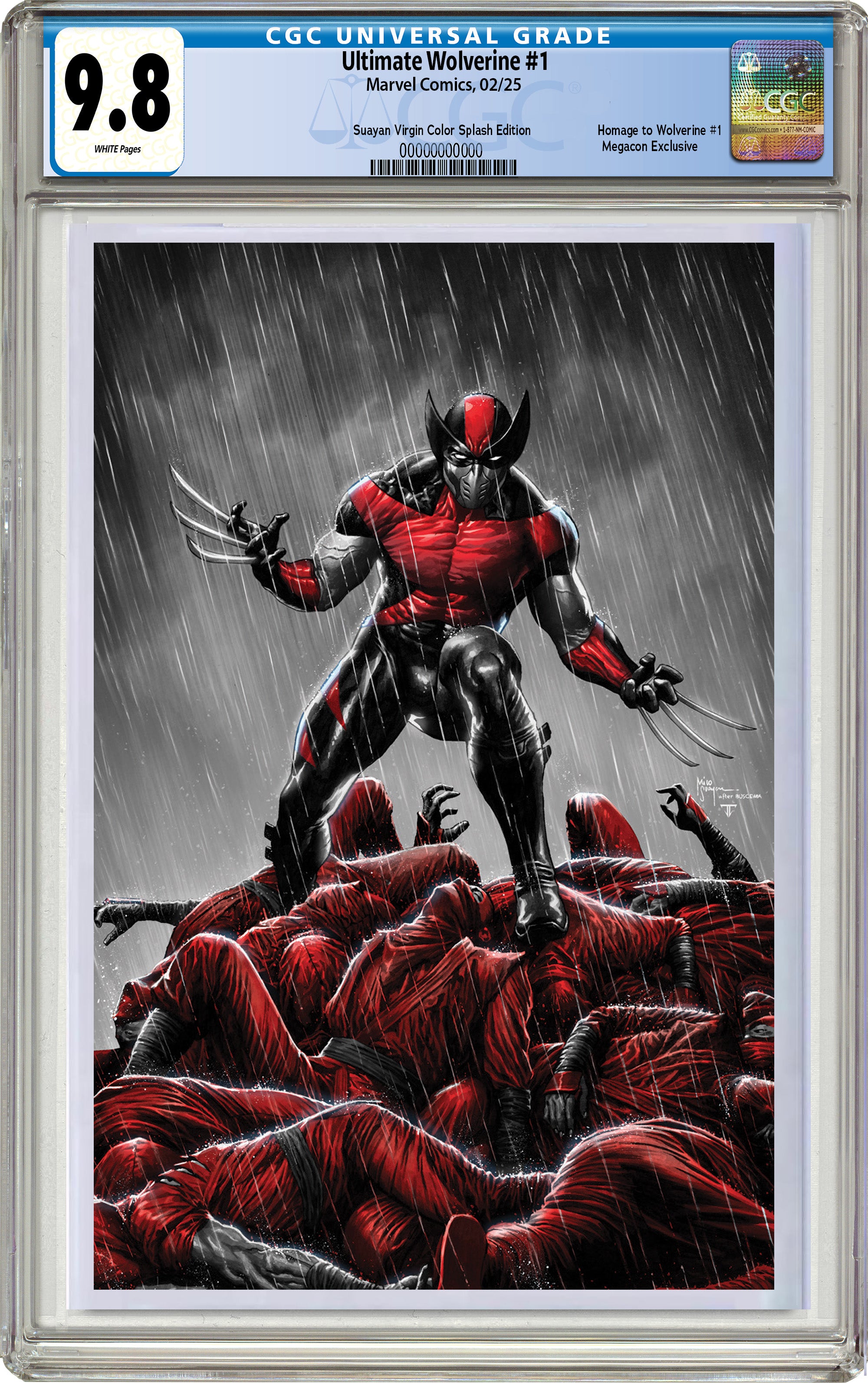 ULTIMATE WOLVERINE #1 MICO SUAYAN MEGACON EXCLUSIVE VARIANT COVERS 01/22/25