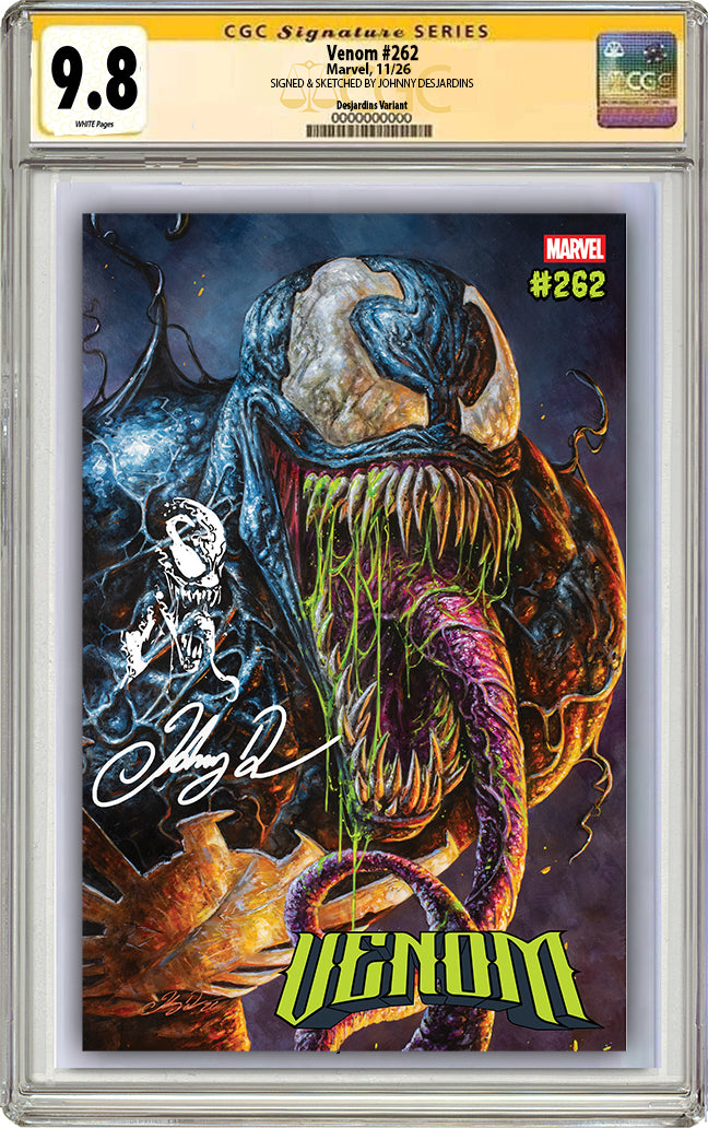VENOM #262 JOHNNY DESJARDINS NYCC EXCLUSIVE VARIANT COVERS (CGC GRADED OPTIONS)