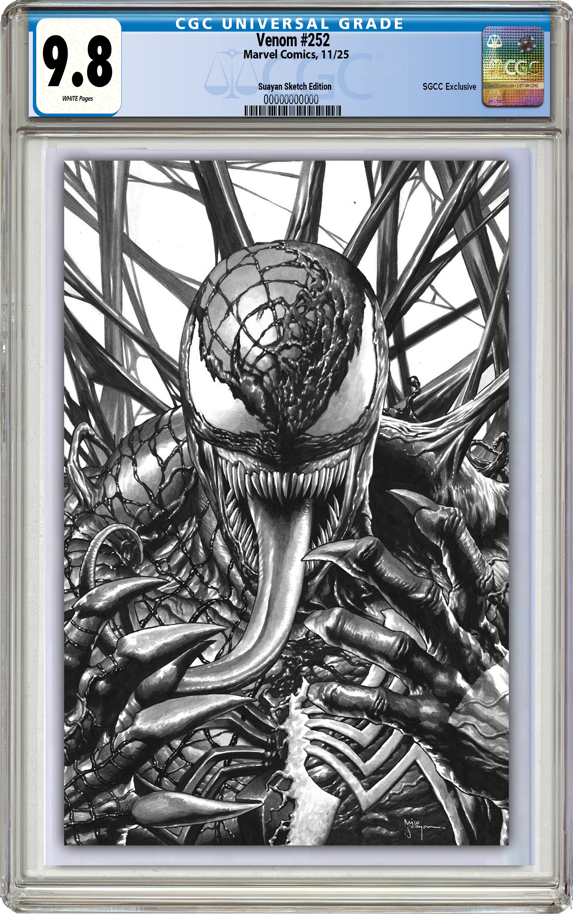 VENOM #252 MICO SUAYAN SGCC SECRET DROP SKETCH VARIANT (M90)(M92)(M243