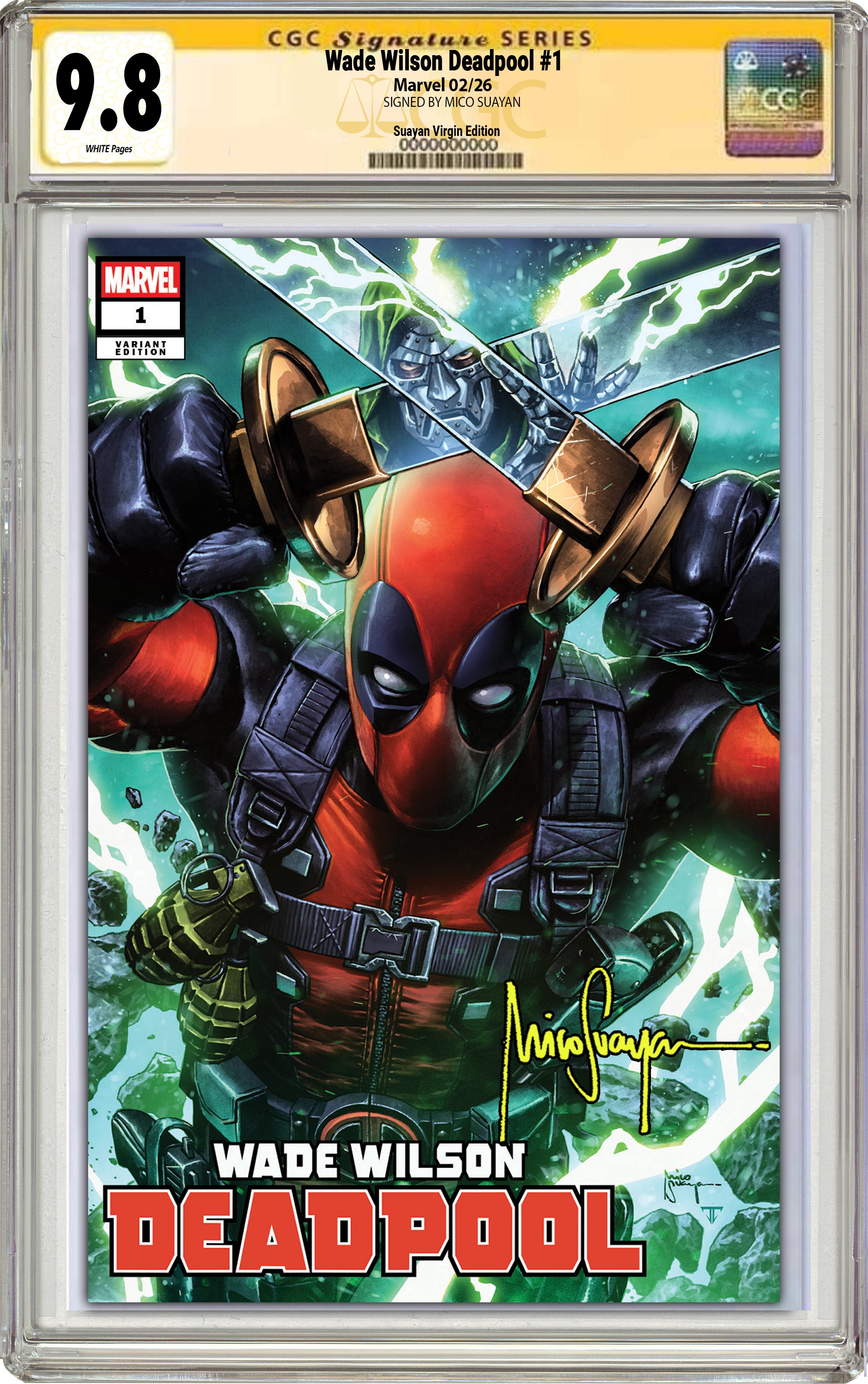 WADE WILSON DEADPOOL #1 MICO SUAYAN MEGACON EXCLUSIVE VARIANT COVERS -