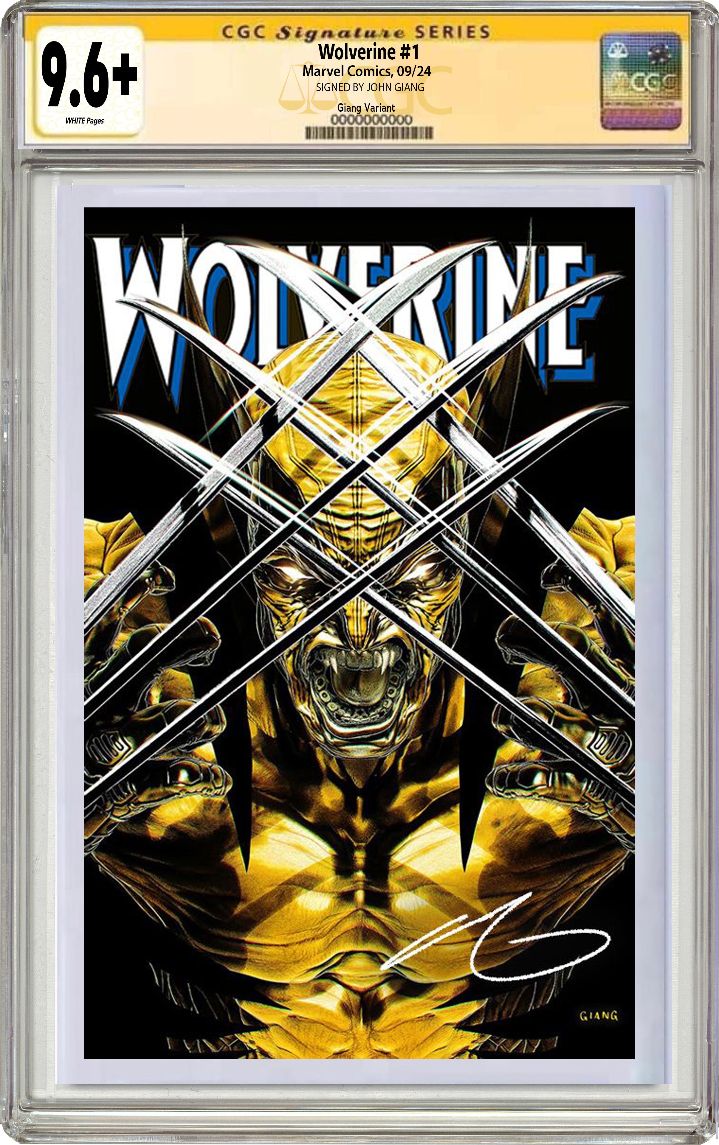 WOLVERINE #1 JOHN GIANG NEGATIVE BLEED EXCLUSIVE COVER OPTIONS 09-11-2