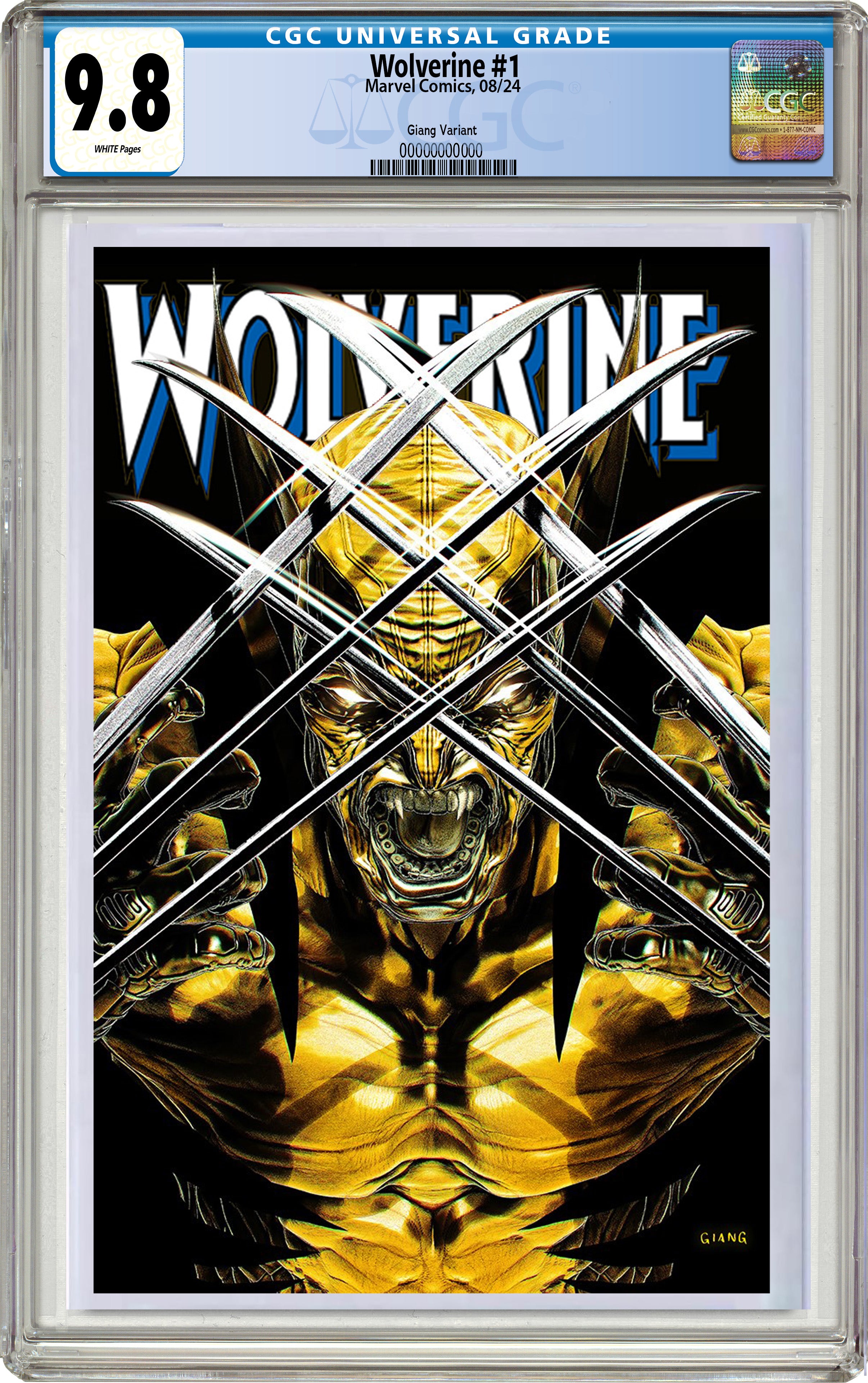 WOLVERINE #1 JOHN GIANG NEGATIVE BLEED EXCLUSIVE COVER OPTIONS 09-11-24