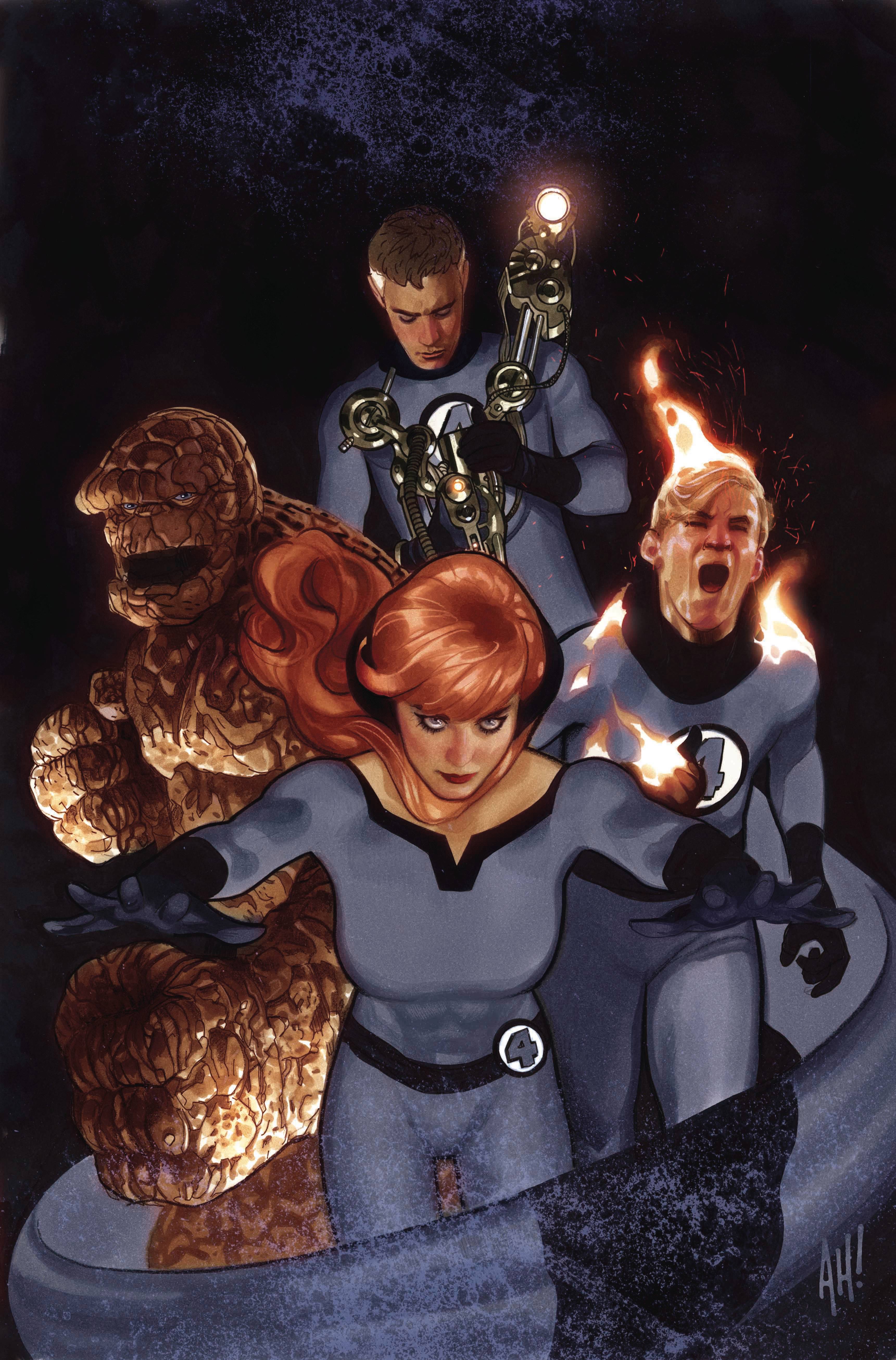 TONY STARK IRON MAN #3 HUGHES RETURN OF FANTASTIC FOUR VAR FOC 07/23