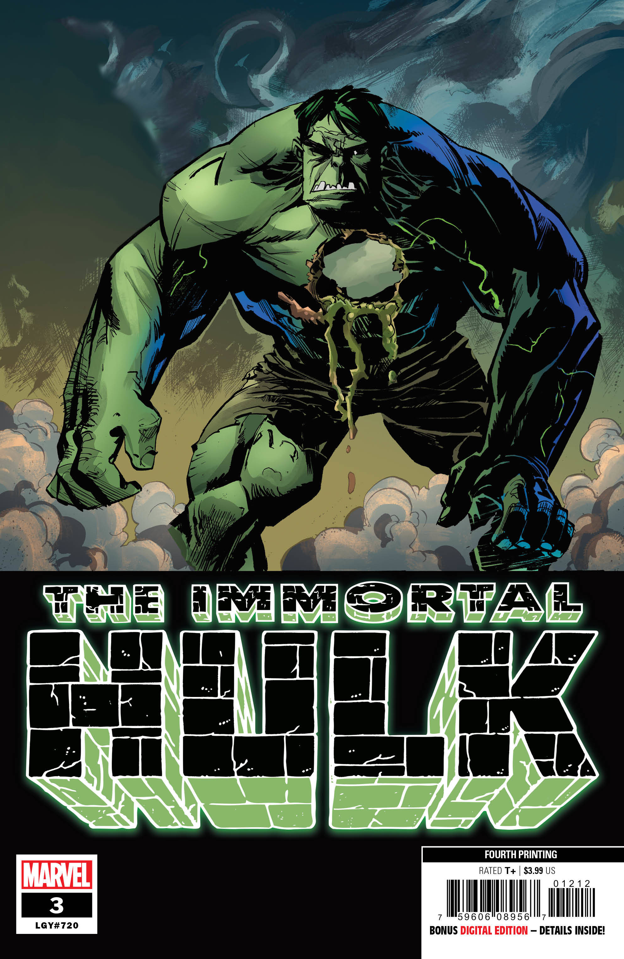 IMMORTAL HULK #3 4TH PTG BROWN VAR 05/29/19 FOC 05/06/19