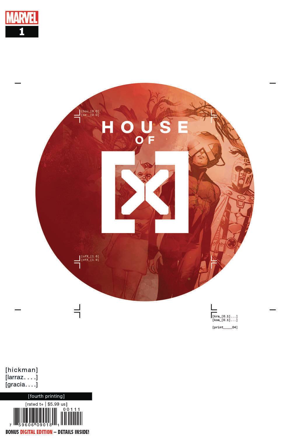 HOUSE OF X #1 (OF 6) 4TH PTG LARRAZ VAR 10/02/19 FOC 09/09/19