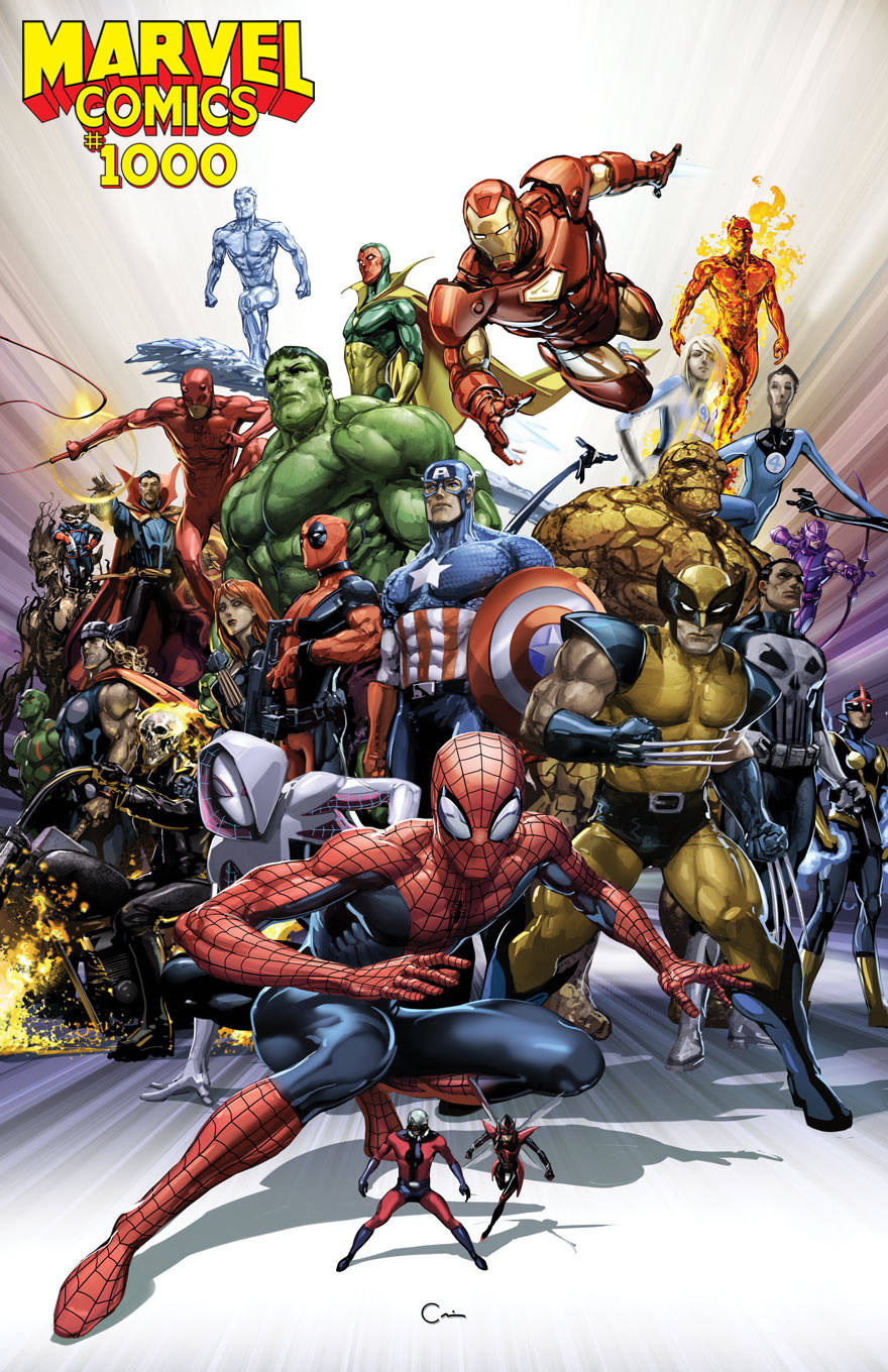MARVEL COMICS #1000 CRAIN 1:50 VARIANT 08/28/19 FOC 07/15/19