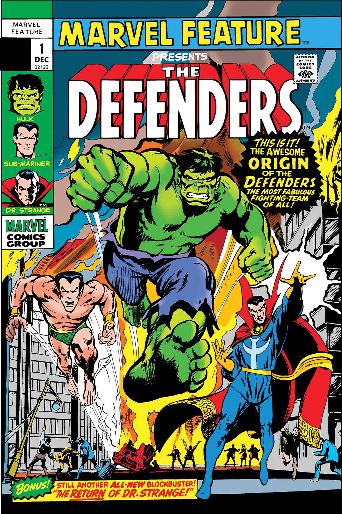 DEFENDERS MARVEL FEATURE #1 FACSIMILE EDITION 05/08/19 FOC 04/15/19