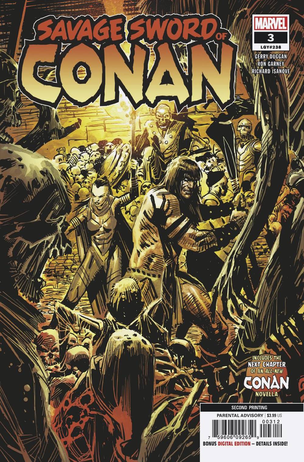 SAVAGE SWORD OF CONAN #3 2ND PTG GARNEY VARIANT 05/15/19  FOC 04/22/19