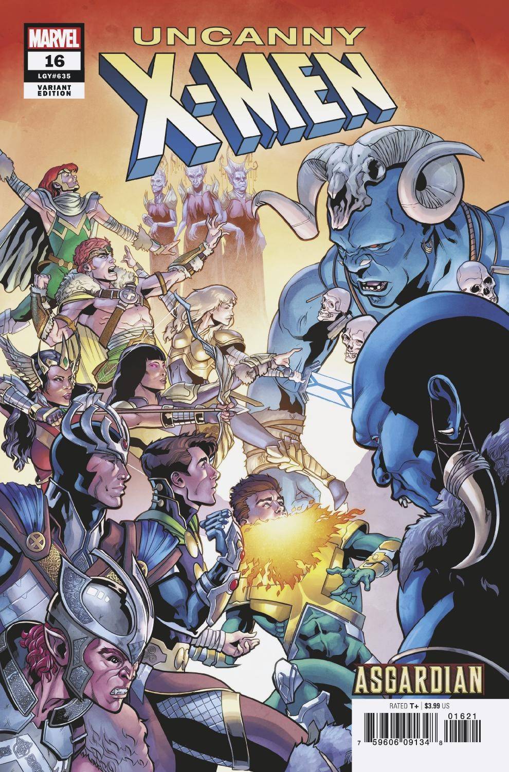 UNCANNY X-MEN #16 SLINEY ASGARDIAN VARIANT 04/17/19 FOC 03/25/19