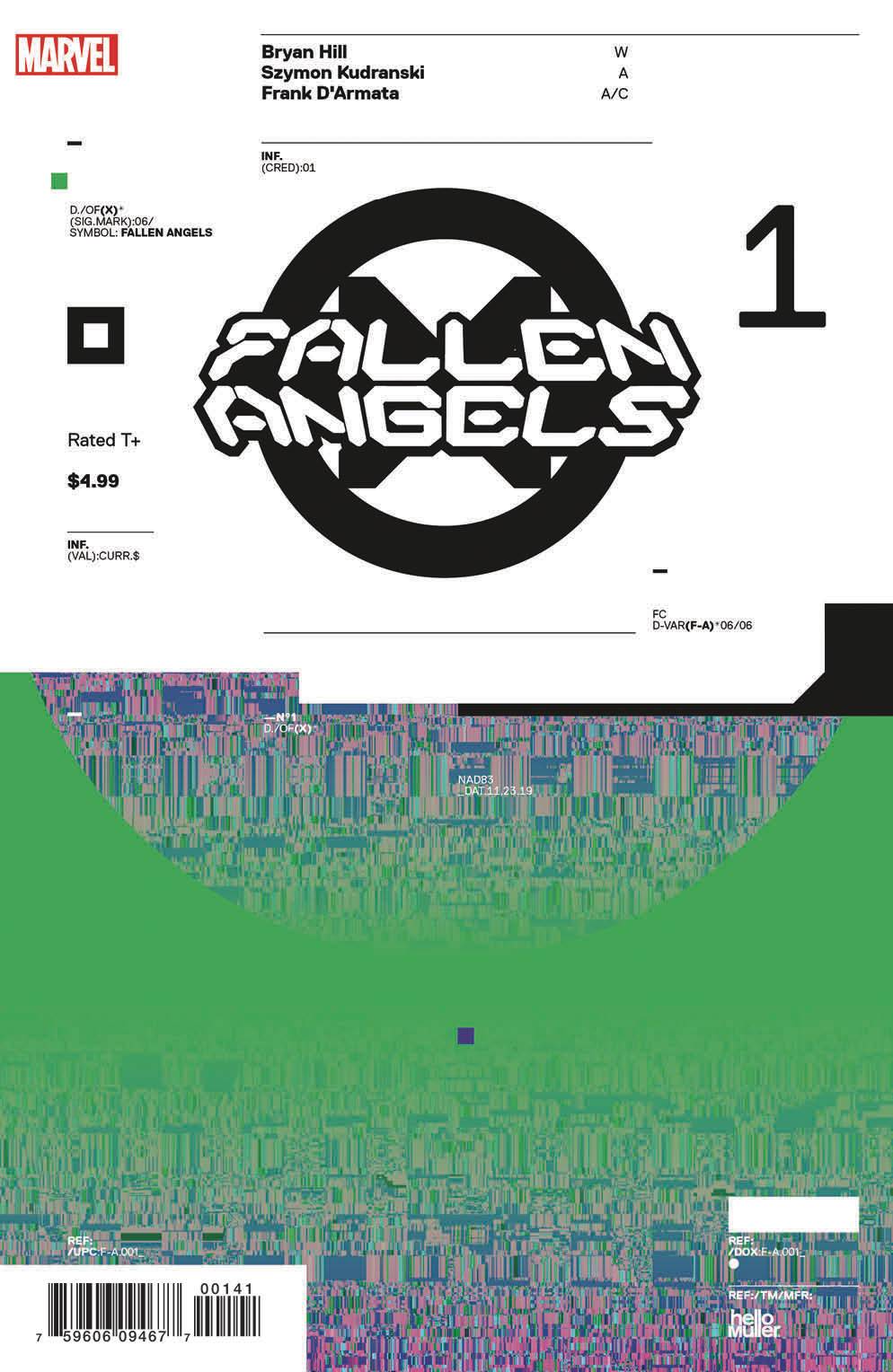 FALLEN ANGELS #1 MULLER 1:10 DESIGN VARIANT DX 11/13/19 FOC 10/21/19