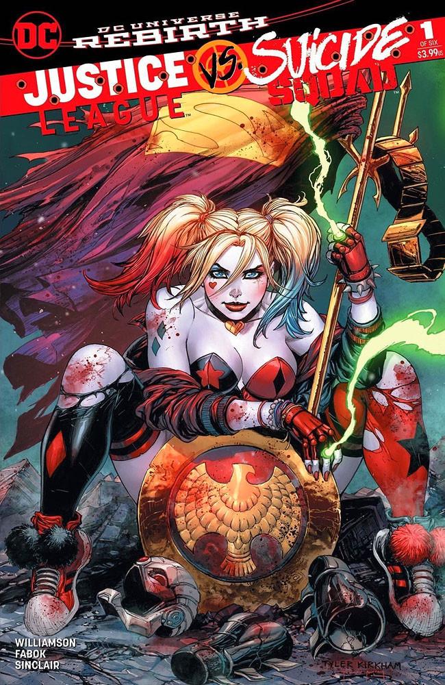 JUSTICE LEAGUE SUICIDE SQUAD #1 TYLER KIRKHAM HARLEY QUINN WINS EXCLUSIVE